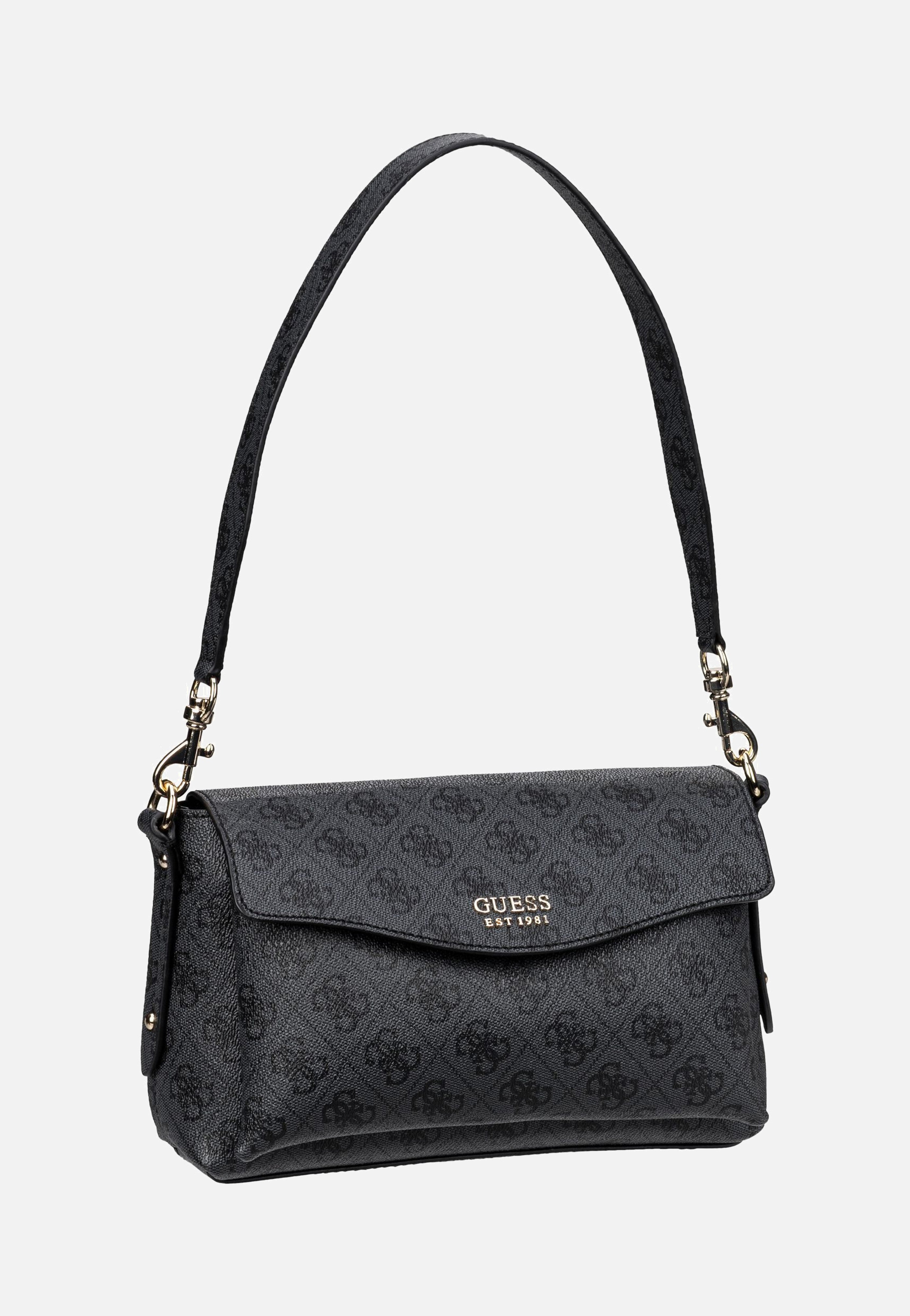 Guess - Brenton Flap Logo 48190 Coal - Shoulder Bag | Women-Image