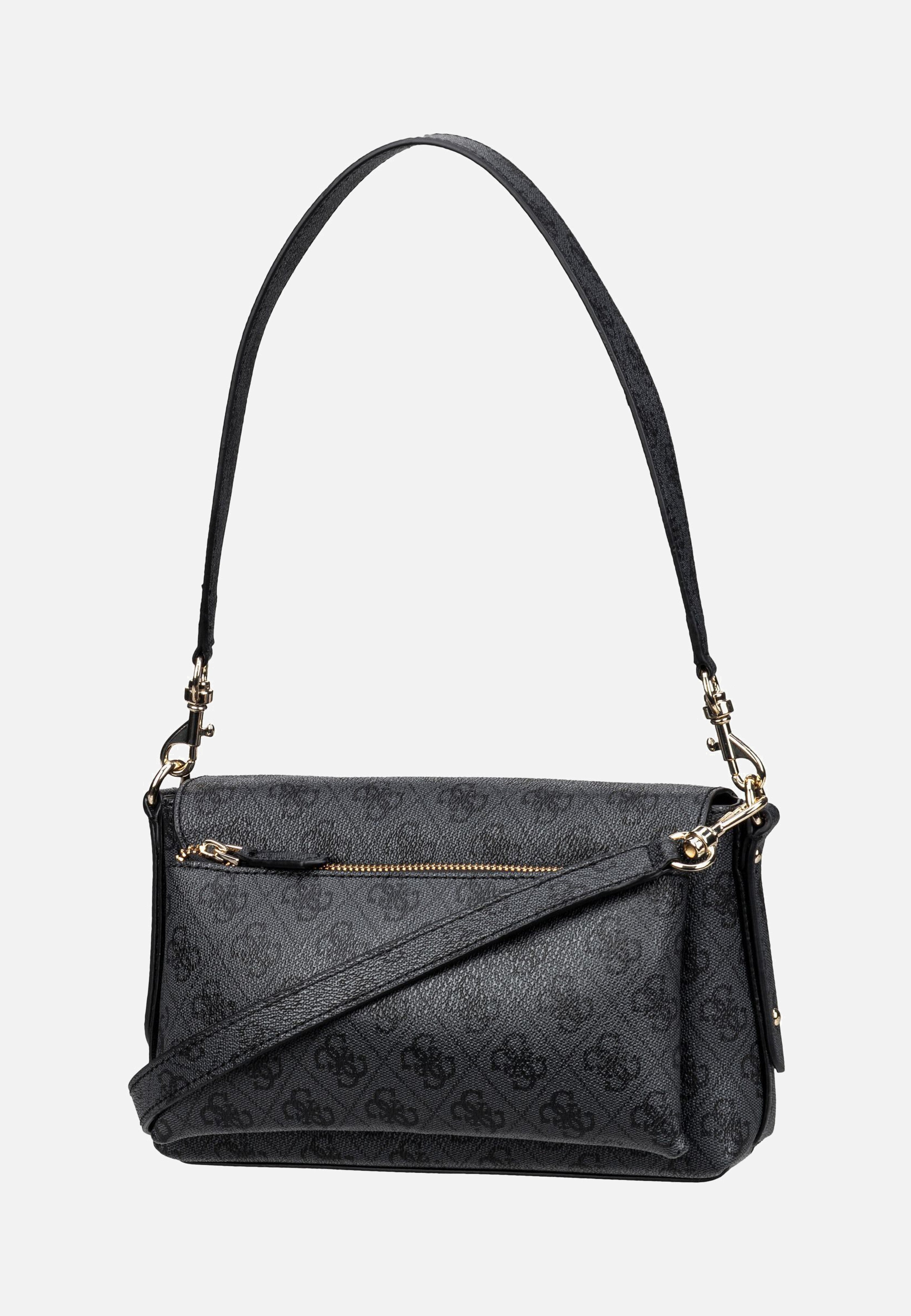 Guess - Brenton Flap Logo 48190 Coal - Shoulder Bag | Women-Image