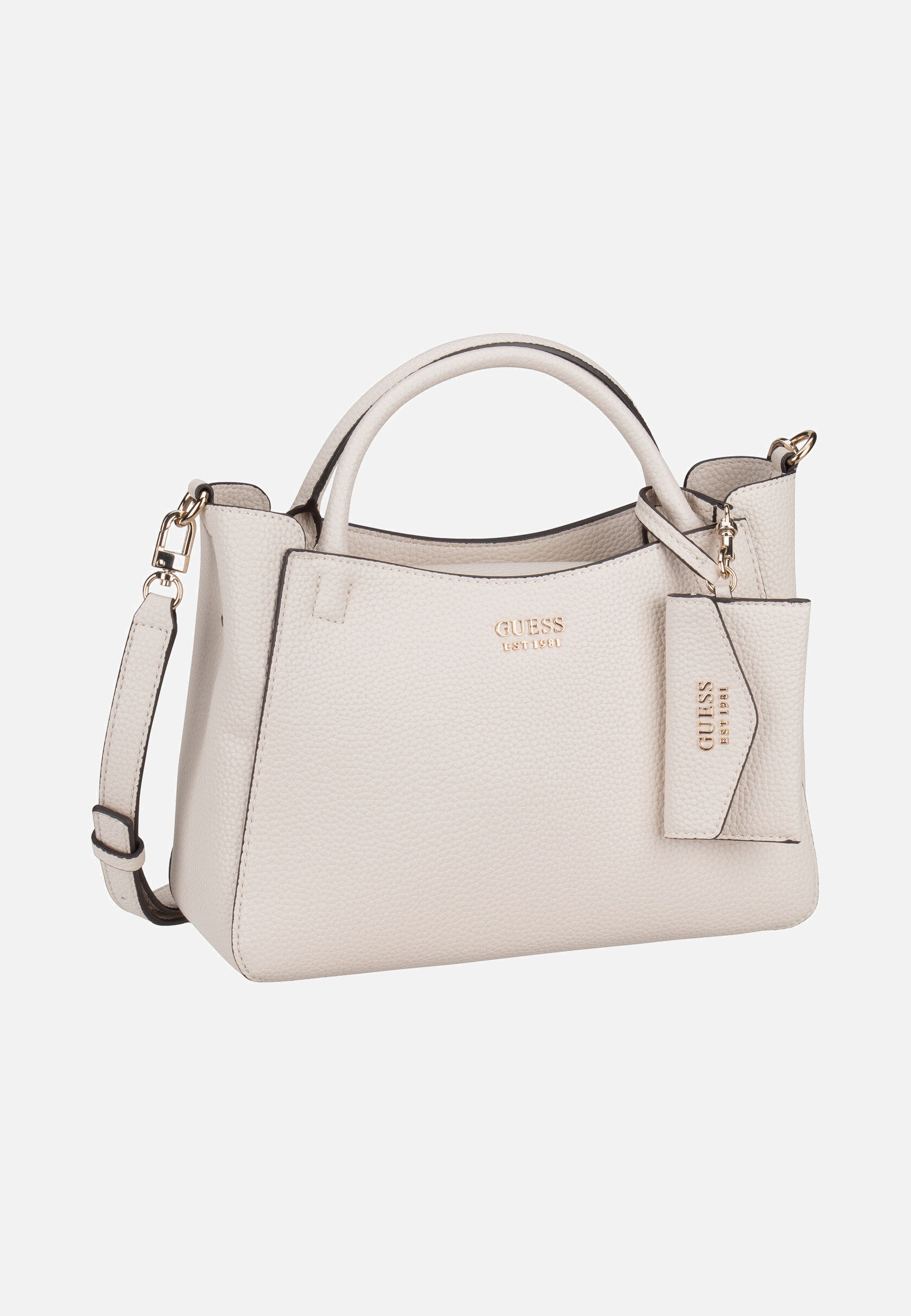 Guess - Brenton Small Girlfriend 48050 Bone - Handle Bag | Women-Image