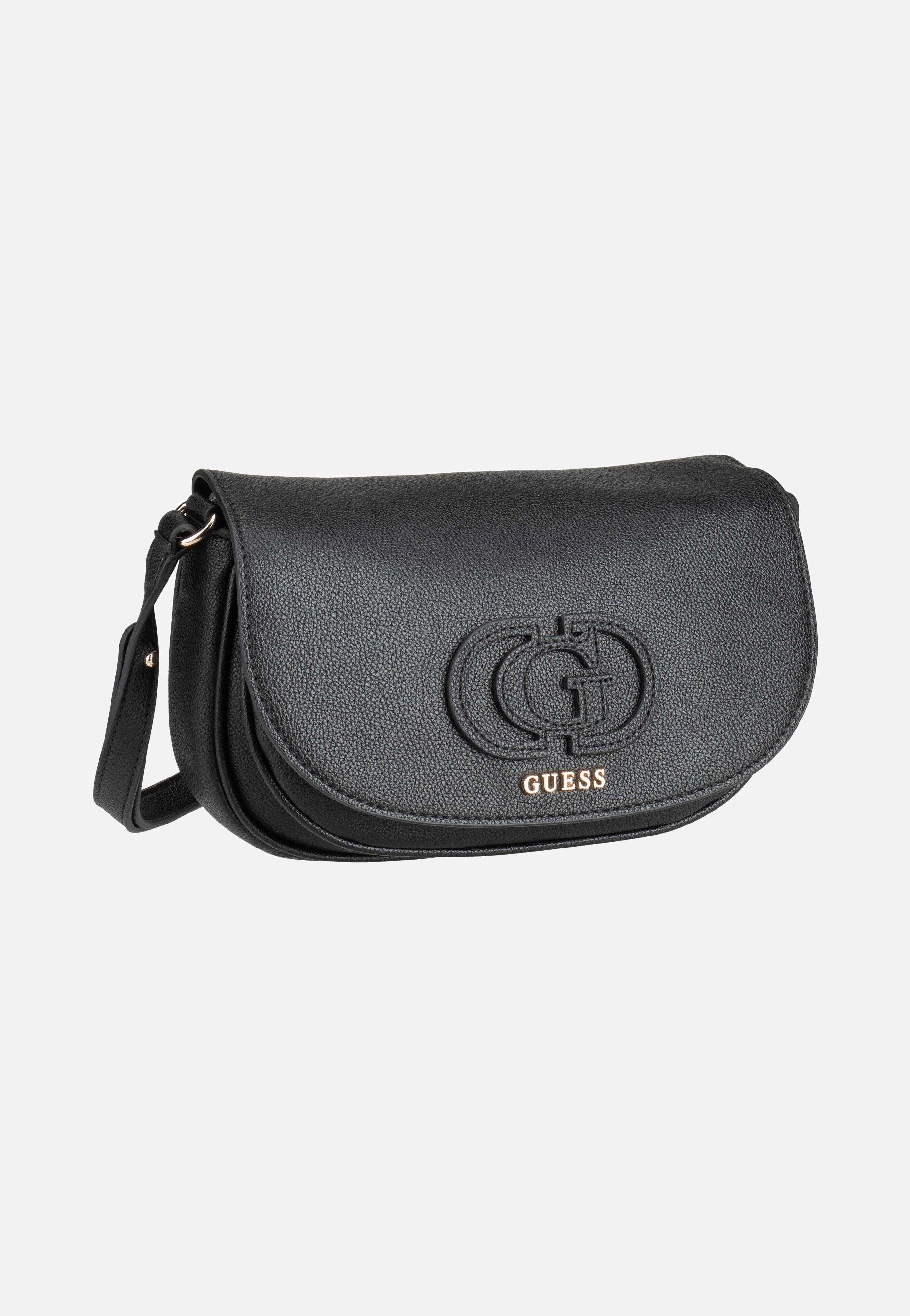 Guess - Calebra Conv XBody Flap 36210 Black - Saddle Bag | Women-Image