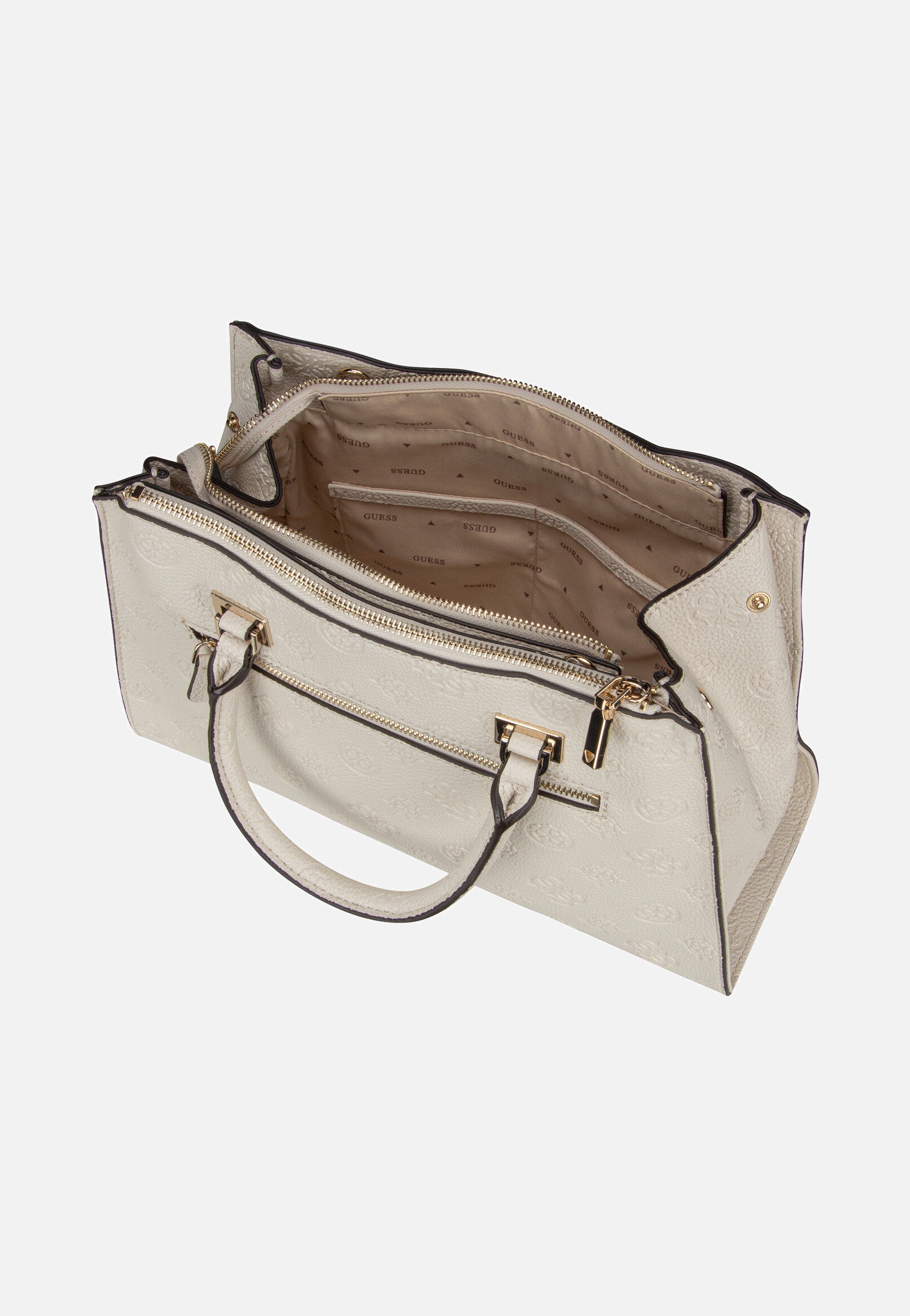 Guess - Cresidia 2 Society SAT 88070 Bone - Handle Bag | Women-Image