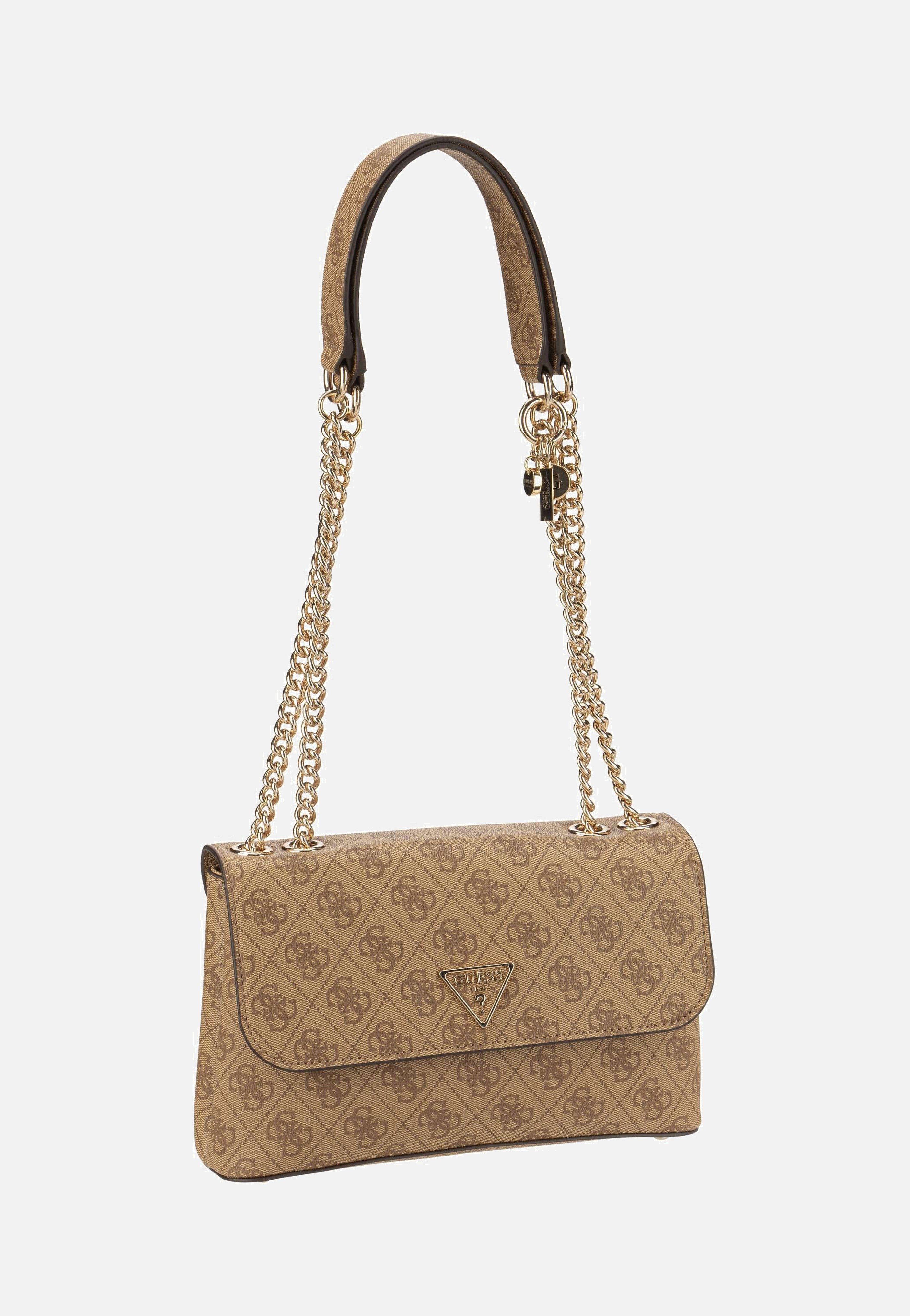 Guess Eco Erica Conv Flap Logo 51020 Latte Shoulder Bag