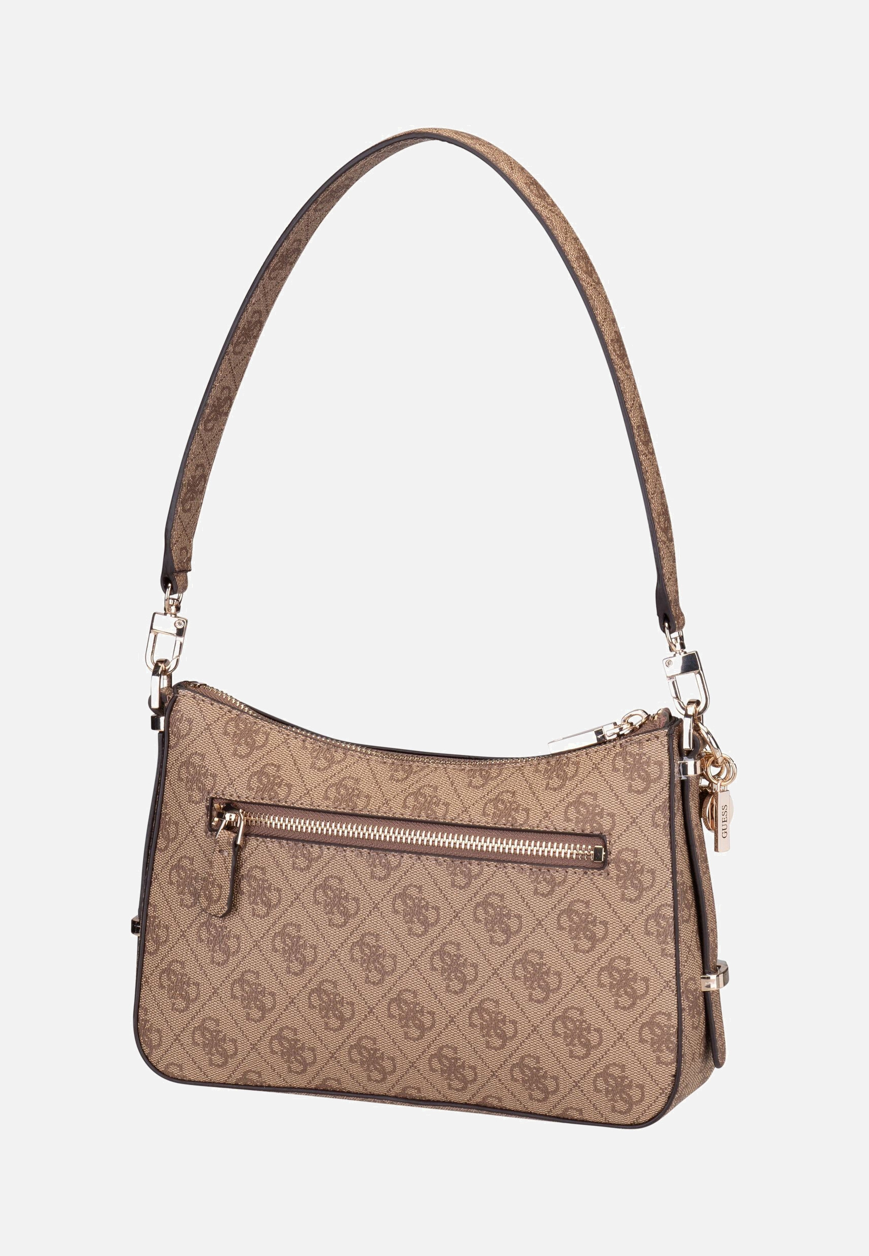 Guess - Eco Erica Top Zip 51018 Latte - Shoulder Bag | Women-Image