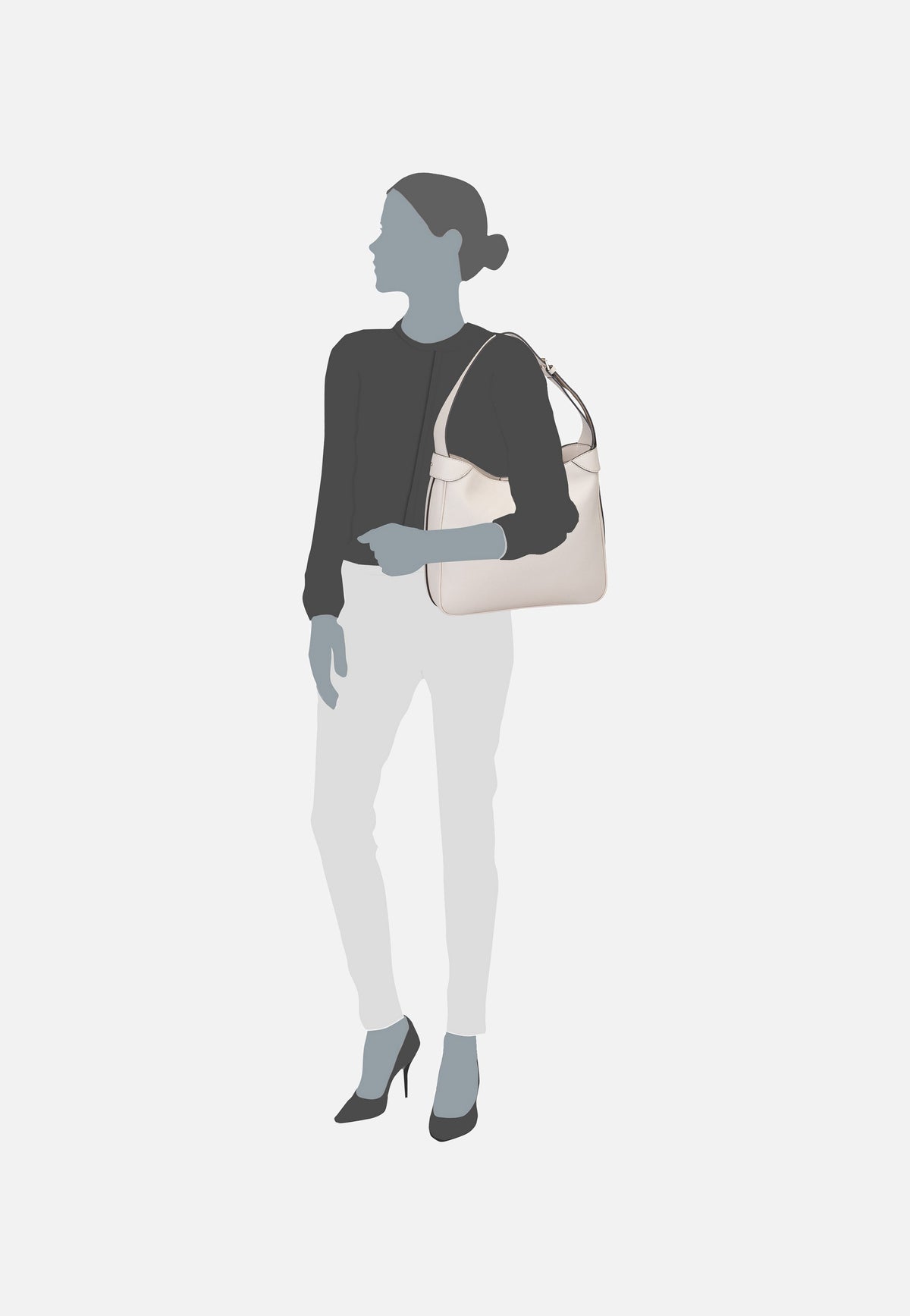 Guess Fedora 19020 Bone Hobo Bag