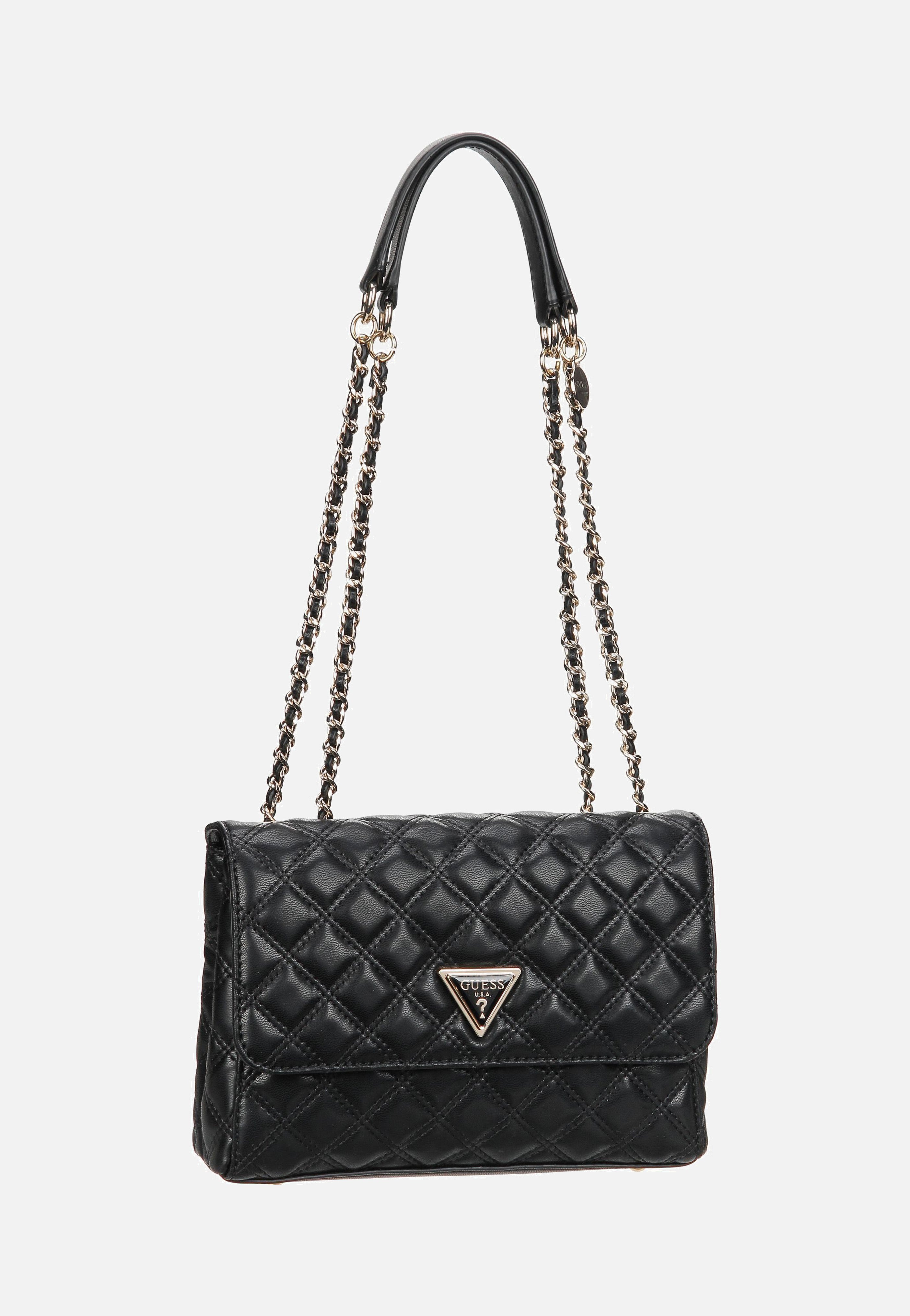 Guess Giully II 2 Comp Conv Flap 73200 Black Evening Bag