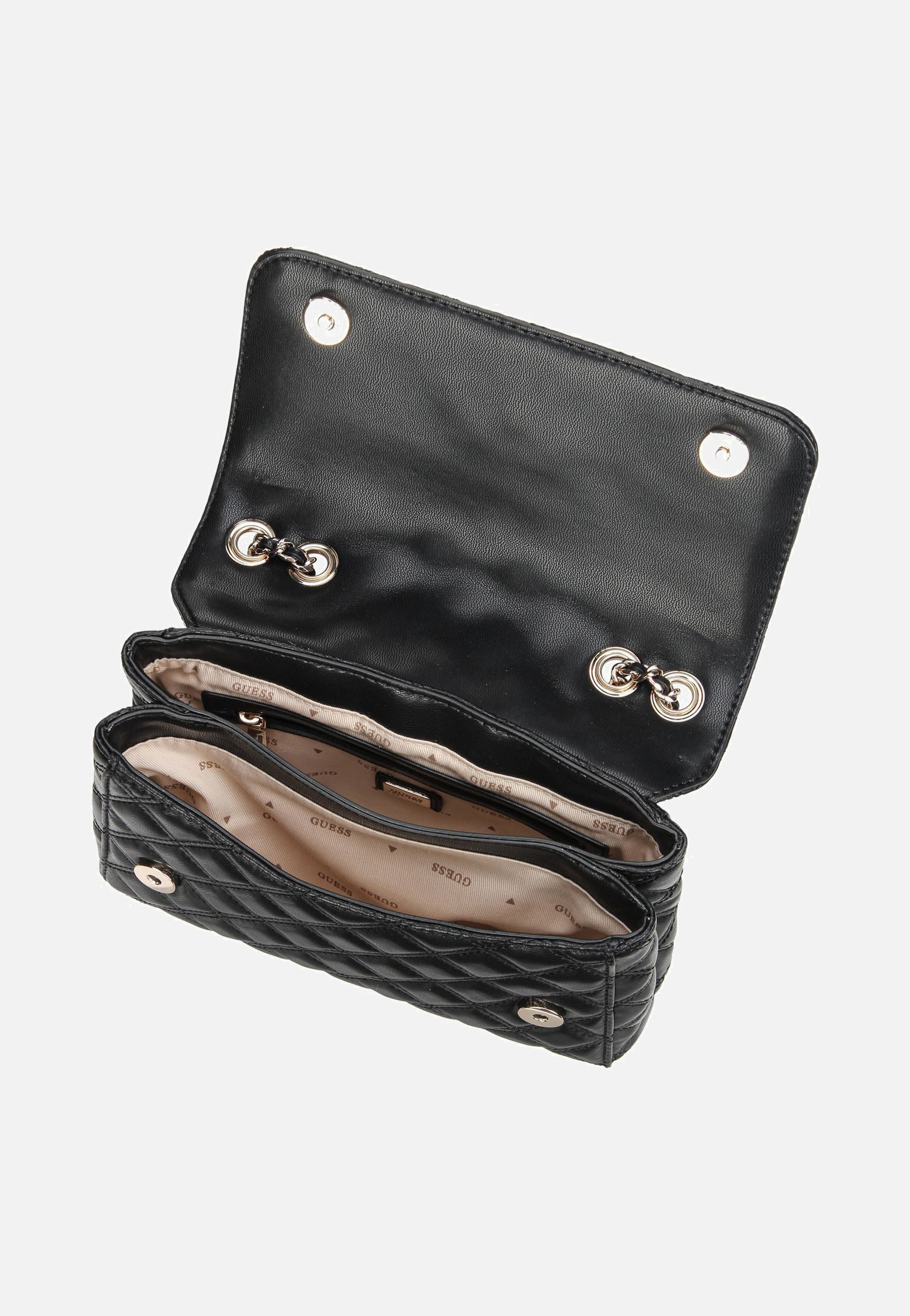 Guess Giully II 2 Comp Conv Flap 73200 Black Evening Bag
