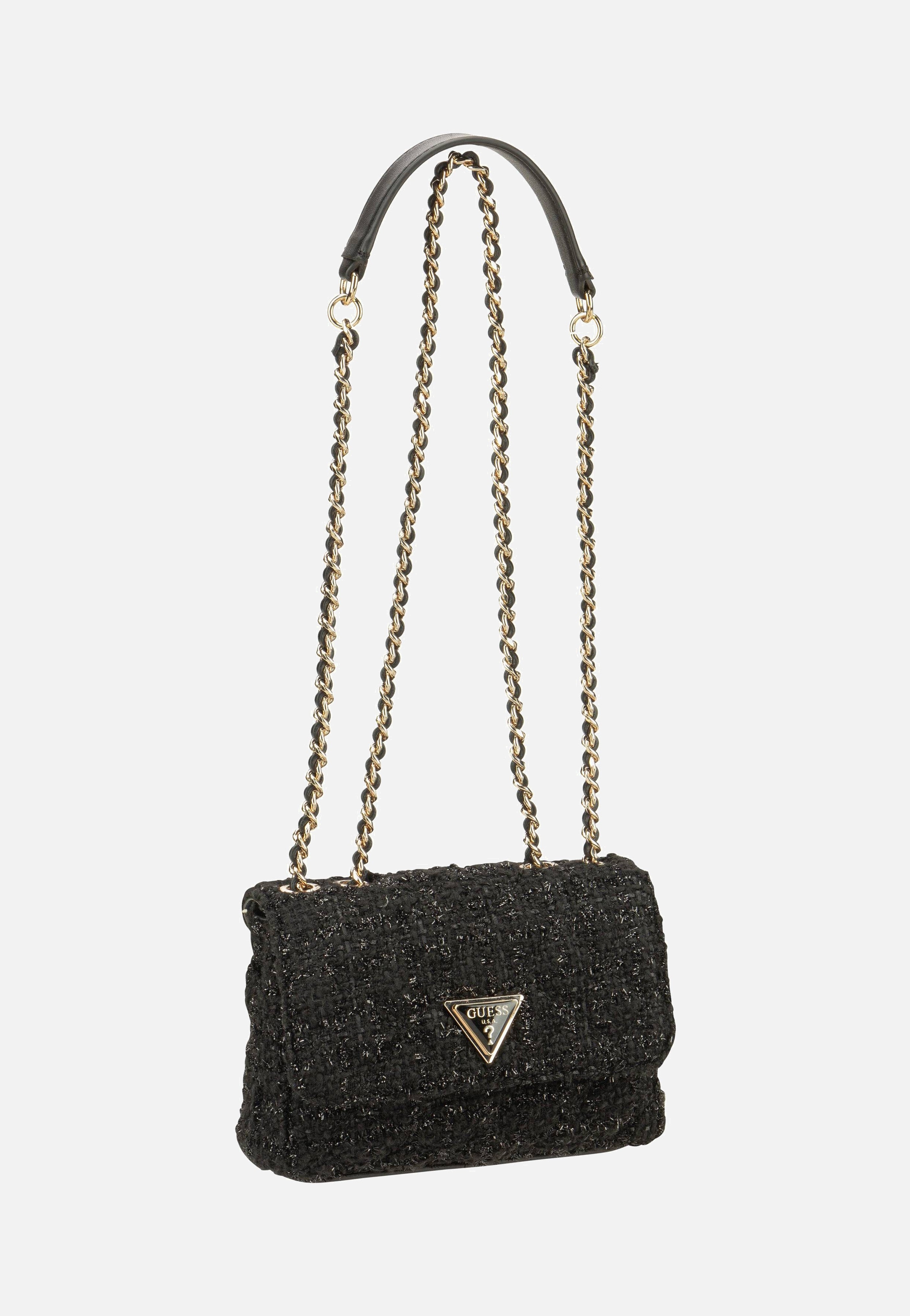 Guess - Giully Mini 2 Compartment Conv Flap 48740 Black - Evening Bag | Women-Image