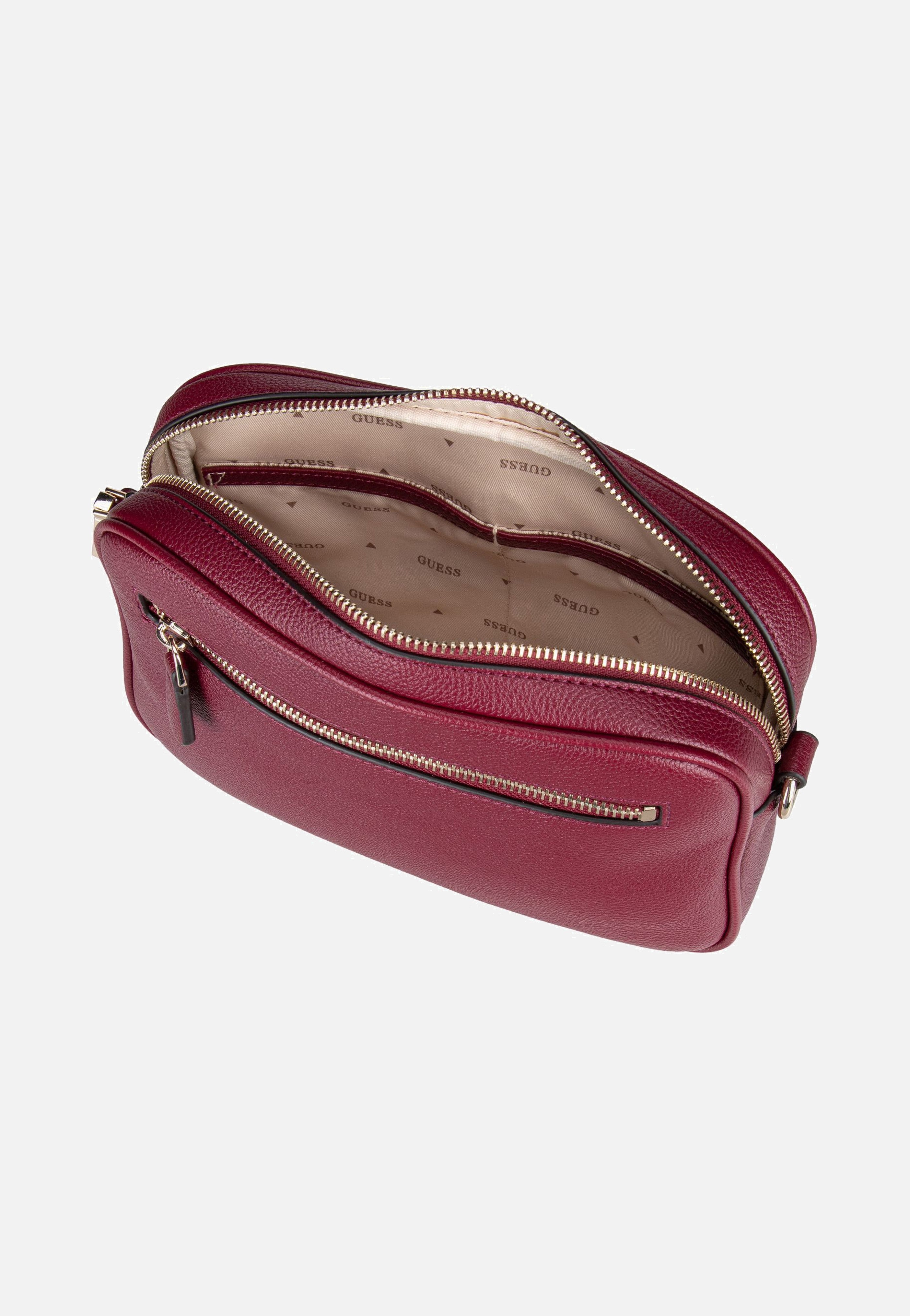 Guess Meridian 2 Camera Bag 74140 Wine Crossbody Bag