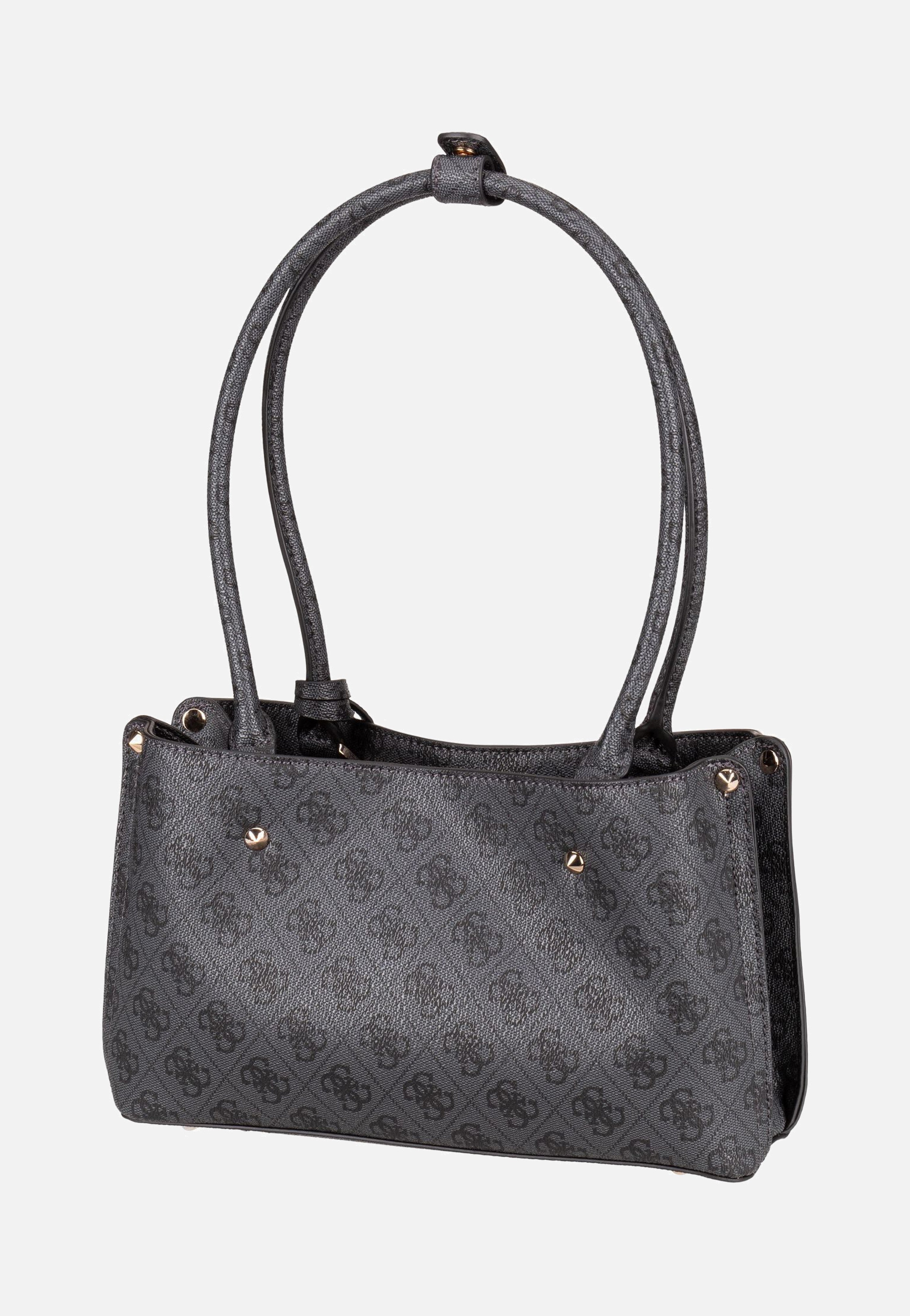 Guess - Meridian 2 Shoulder SAT 74090 Coal Logo - Shoulder Bag | Women-Image