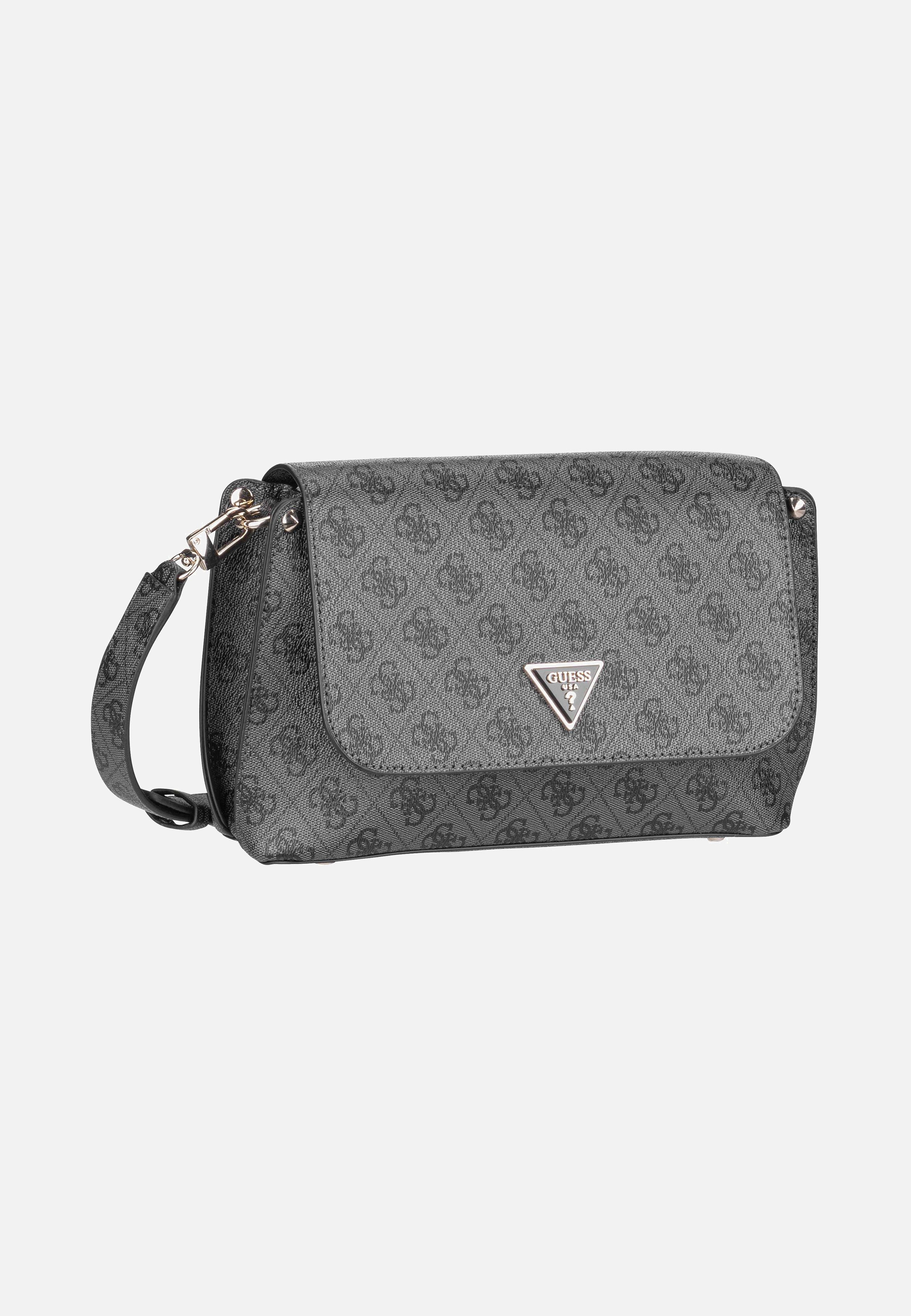 Guess - Meridian Flap Logo Coal Logo - Crossbody Bag | Women-Image