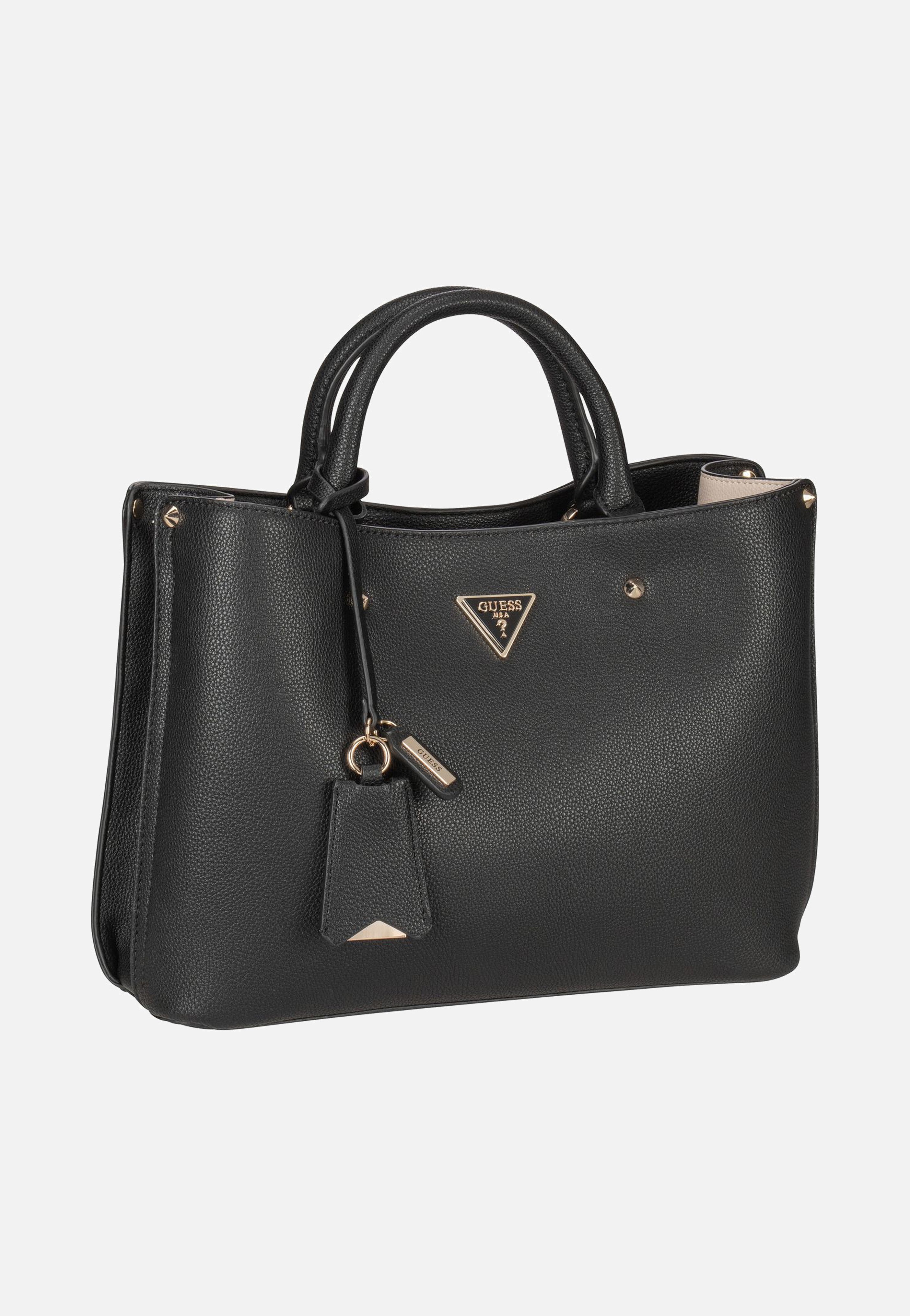 Guess - Meridian Girlfriend Satchel Black - Tote Bag | Women-Image