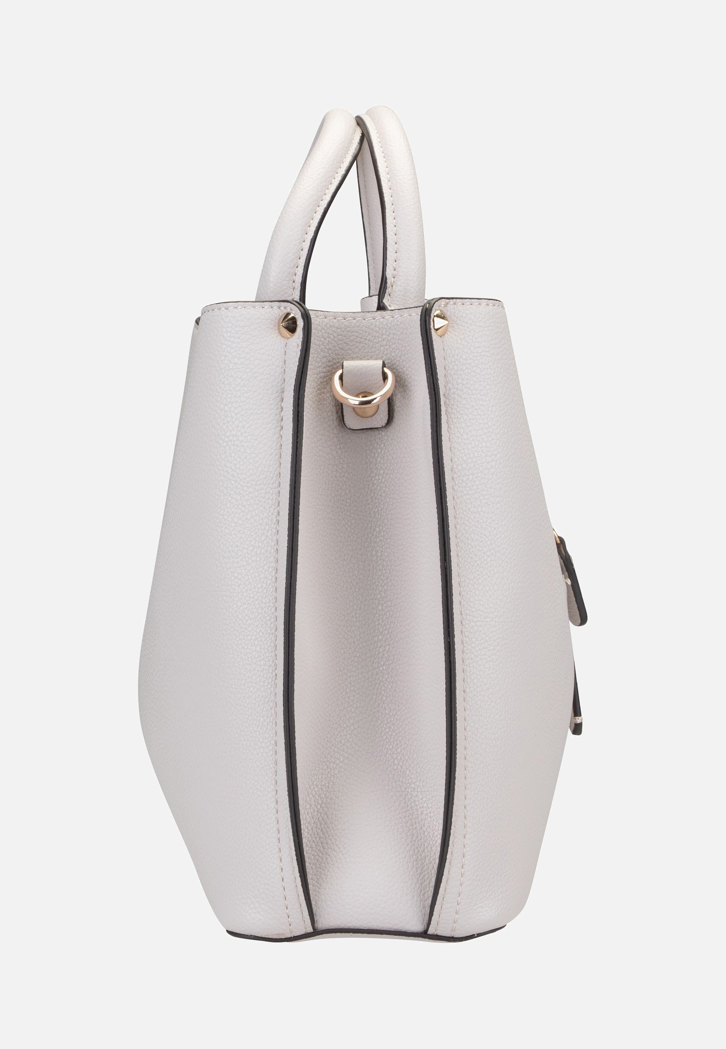 Guess - Meridian Girlfriend Satchel Ivory - Tote Bag | Women-Image