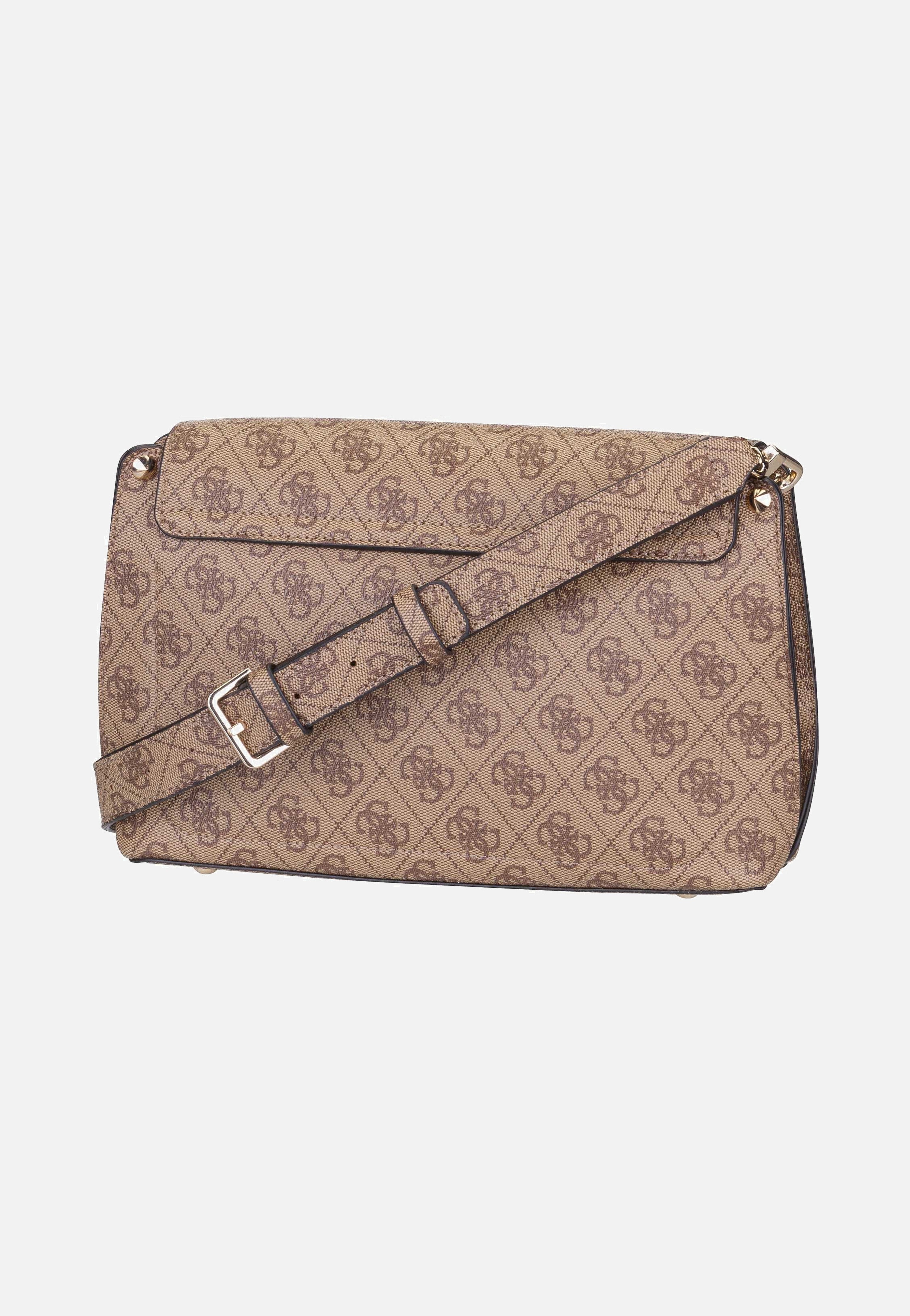 Guess - Meridian II Flap CB 74200 Logo Latte - Crossbody Bag | Women-Image