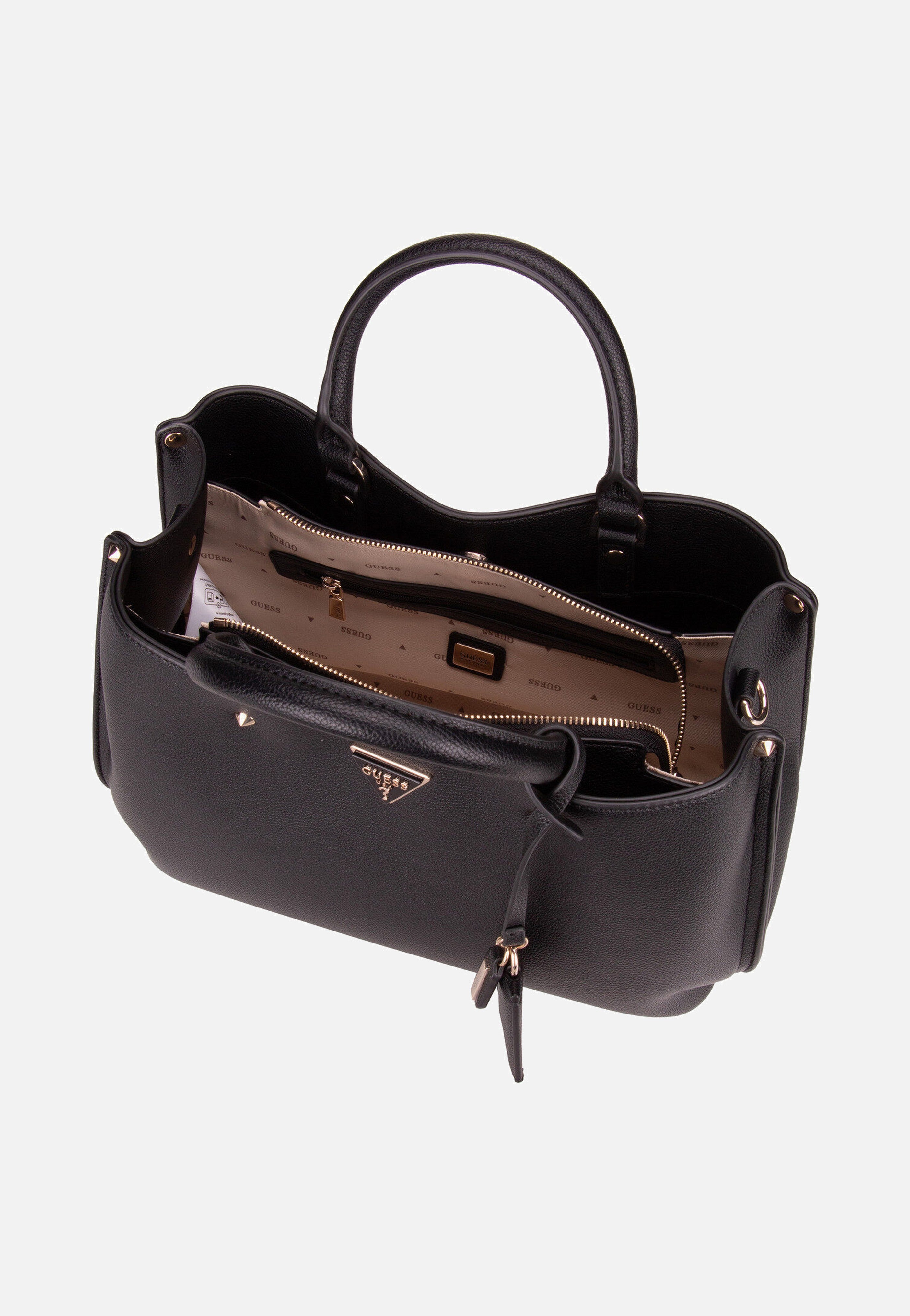 Guess - Meridian II Girlfriend SAT 74060 Black - Tote Bag | Women-Image