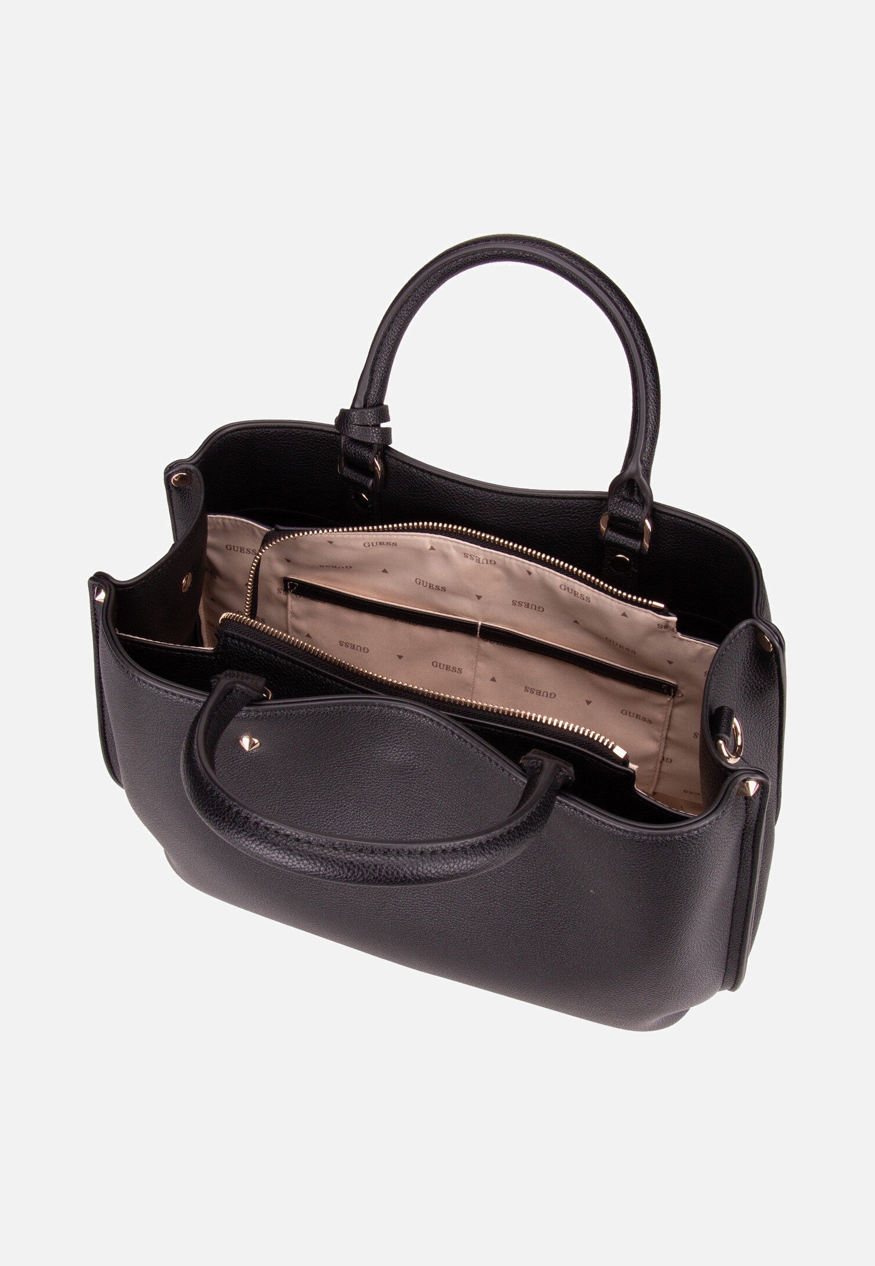 Guess - Meridian II Girlfriend SAT 74060 Black - Tote Bag | Women-Image