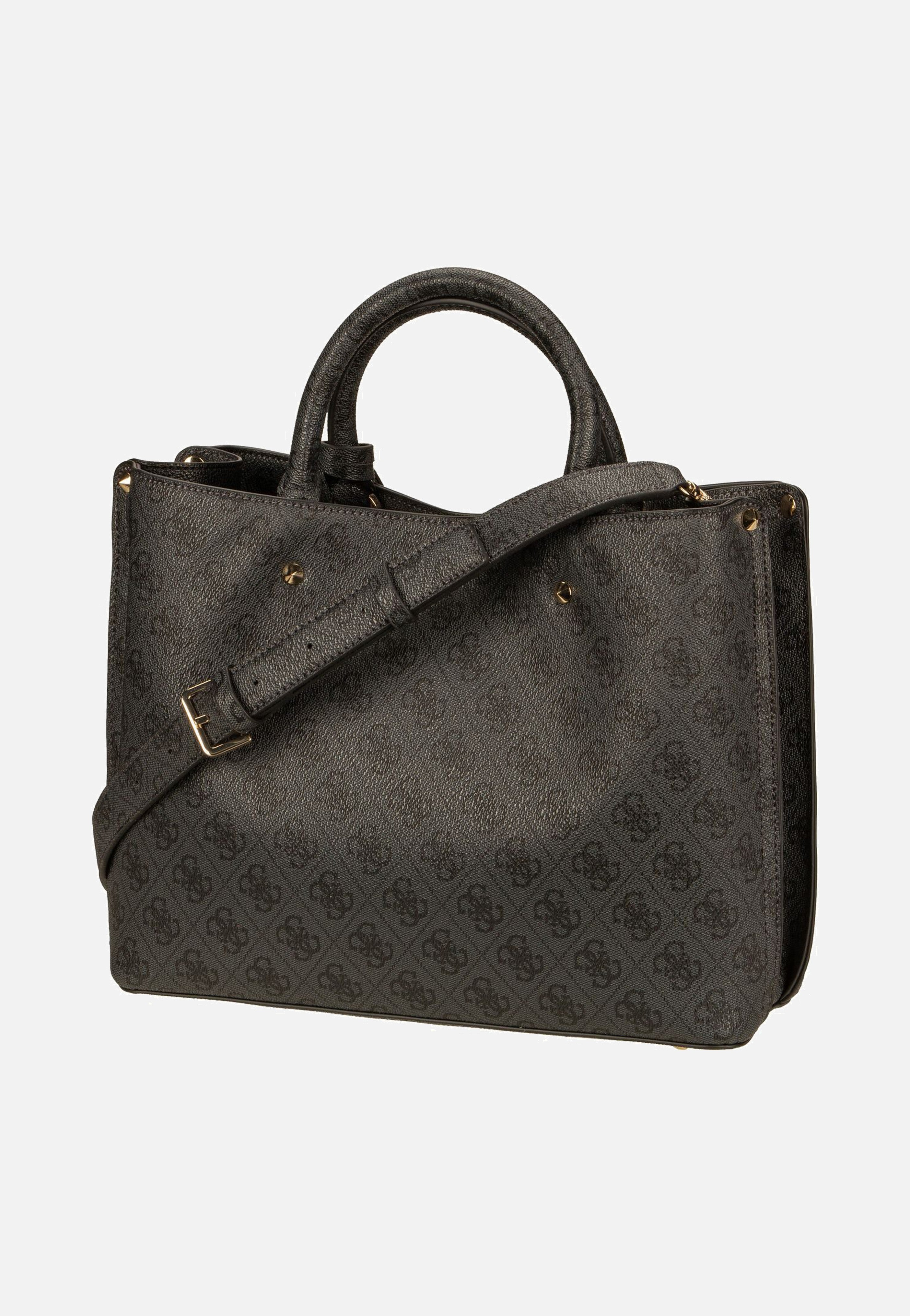 Guess - Meridian II Girlfriend SAT 74060 Logo Coal - Satchel | Women-Image