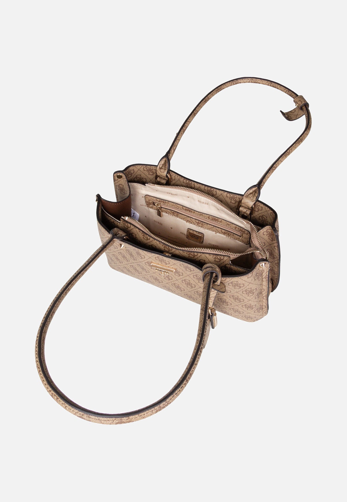 Guess Meridian Logo 78090 Latte Shoulder Bag
