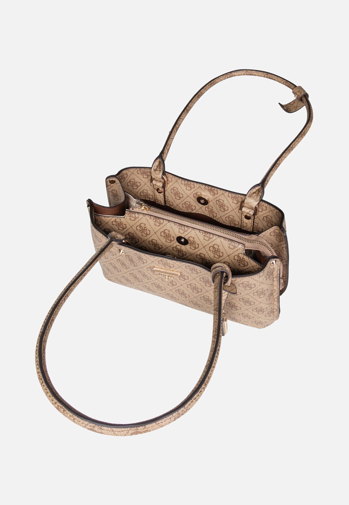 Guess Meridian Logo 78090 Latte Shoulder Bag