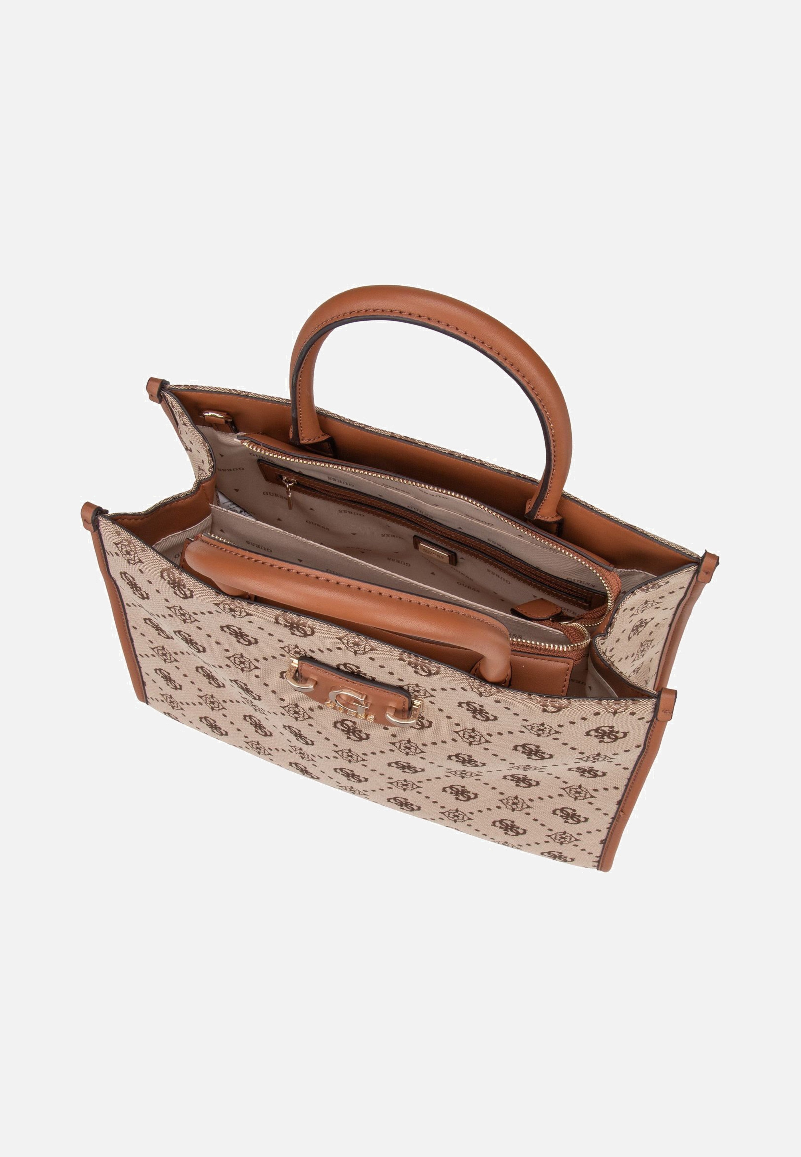 Guess - Neda 2 Comp TO 54220 Logo Latte - Handle Bag | Women-Image