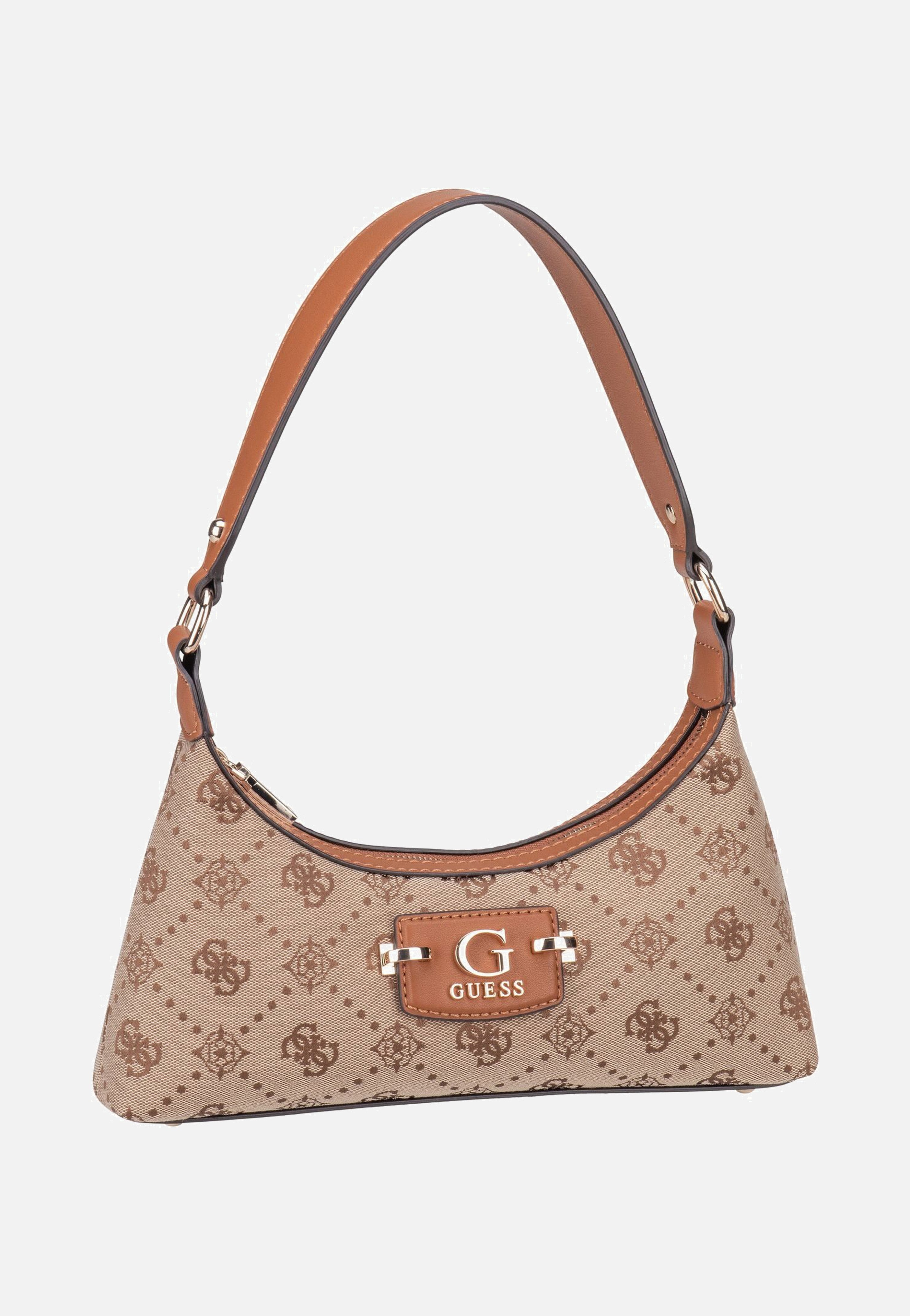 Guess - Neda Top Zip SHB 54170 Logo Latte - Evening Bag | Women-Image