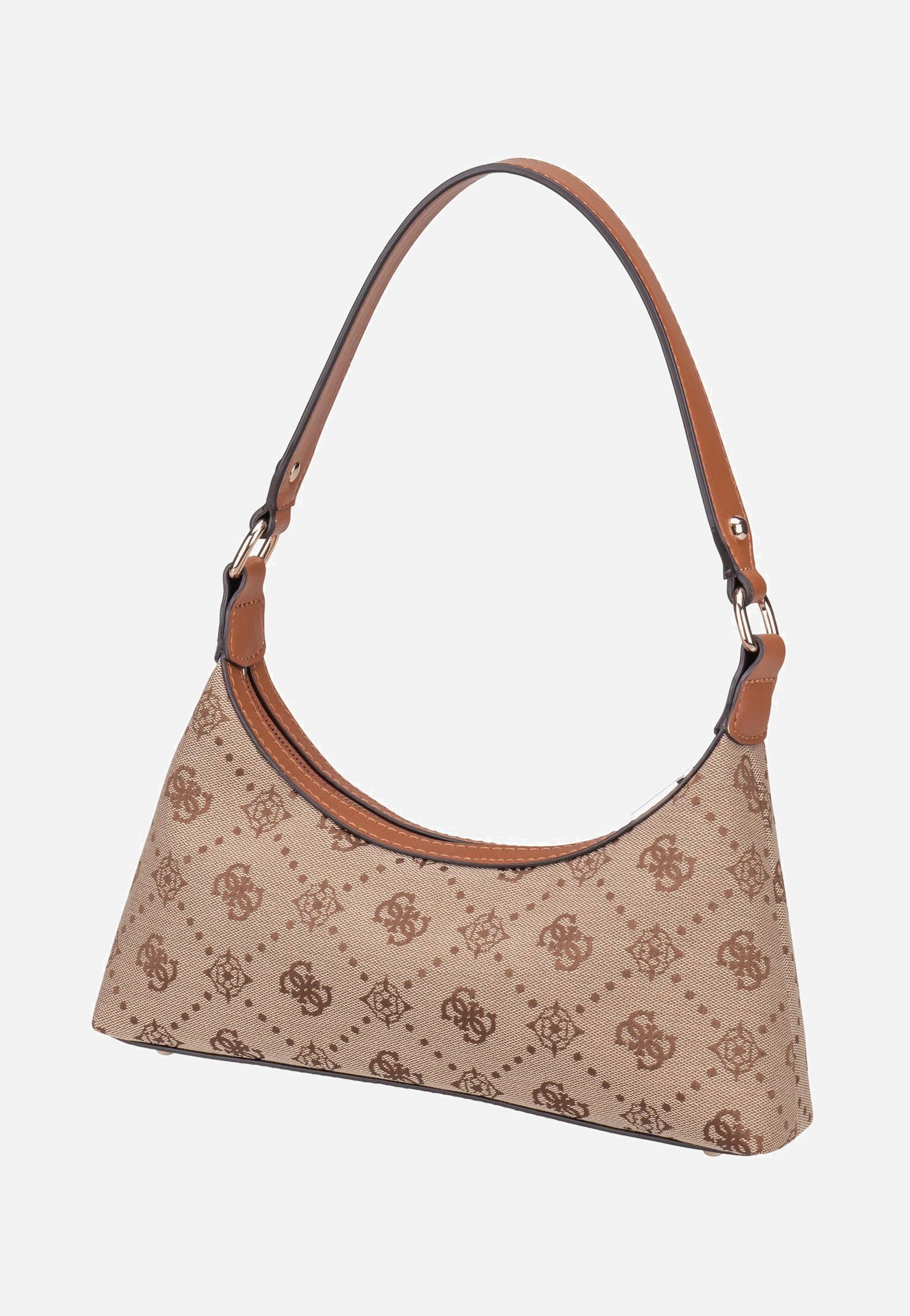 Guess - Neda Top Zip SHB 54170 Logo Latte - Evening Bag | Women-Image