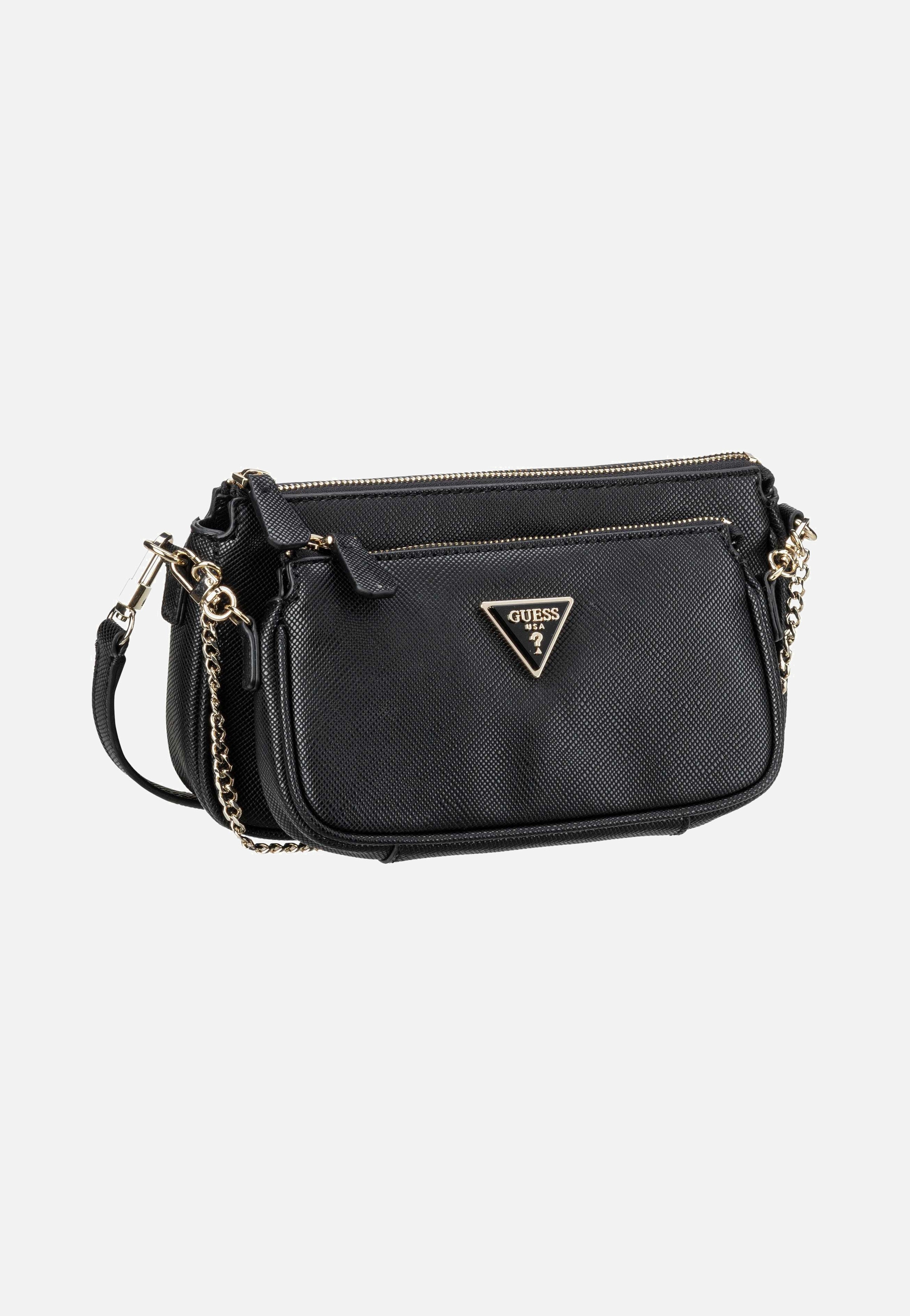 Guess Noelle II Double Pouch CB 72710 Black Crossbody Bag