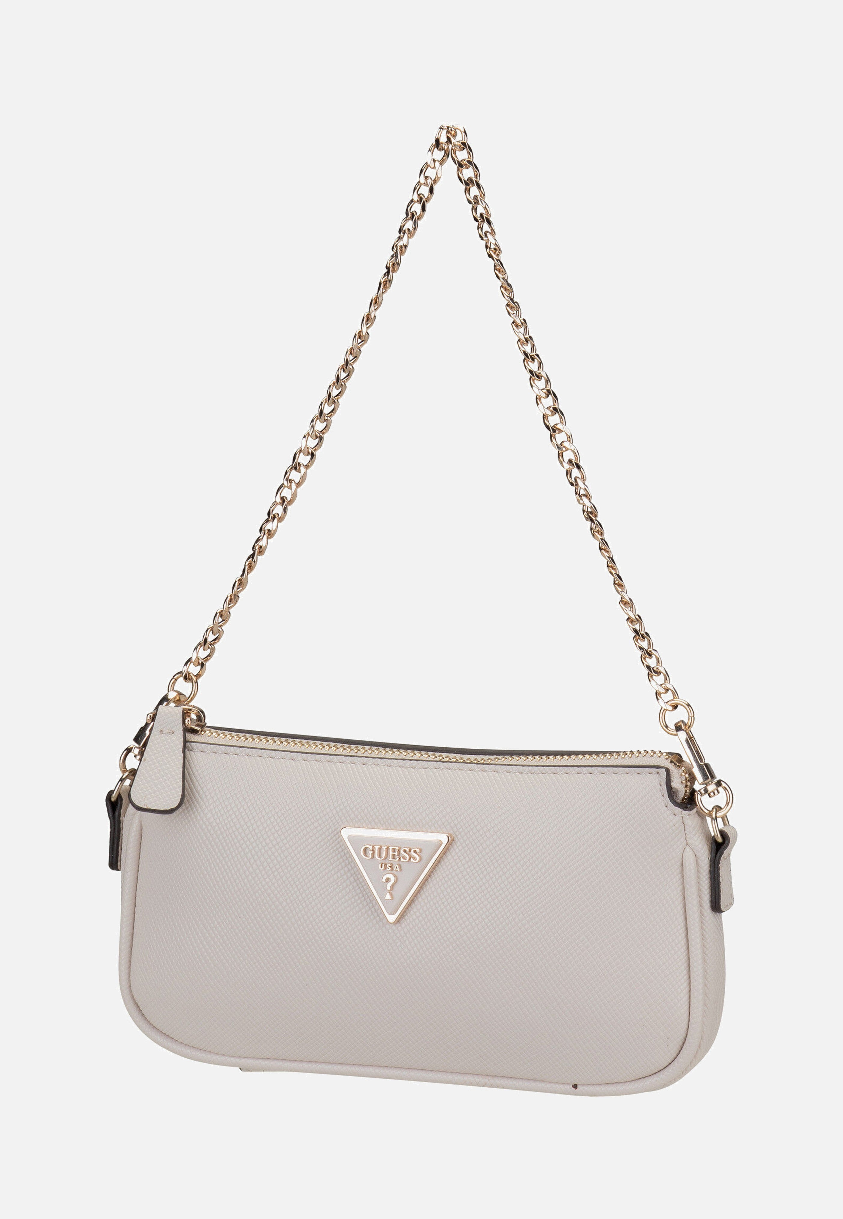 Guess Noelle II Double Pouch CB 72710 Bone Crossbody Bag