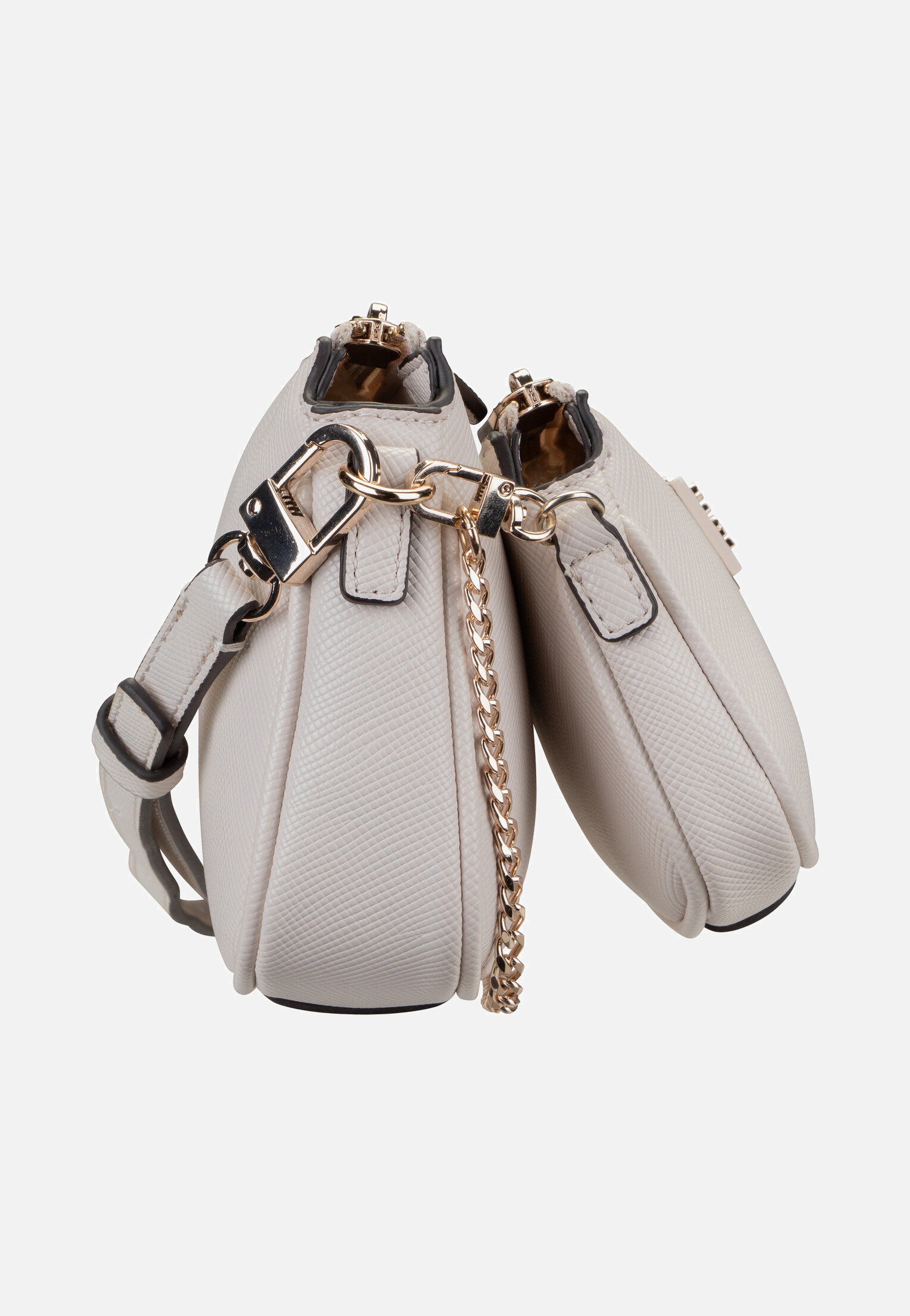 Guess Noelle II Double Pouch CB 72710 Bone Crossbody Bag
