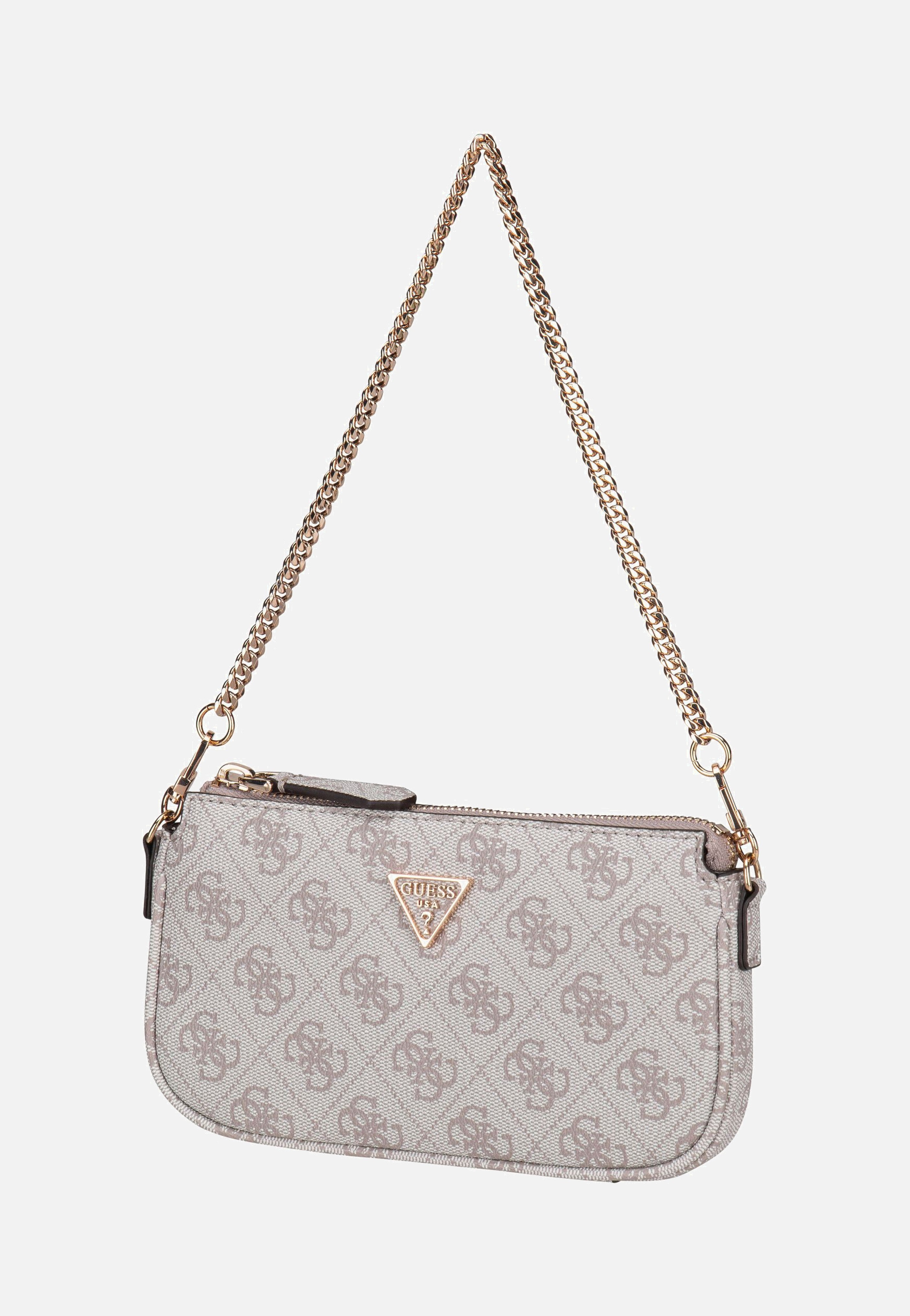 Guess Noelle II Double Pouch CB Logo 72710 Dark Taupe Crossbody Bag