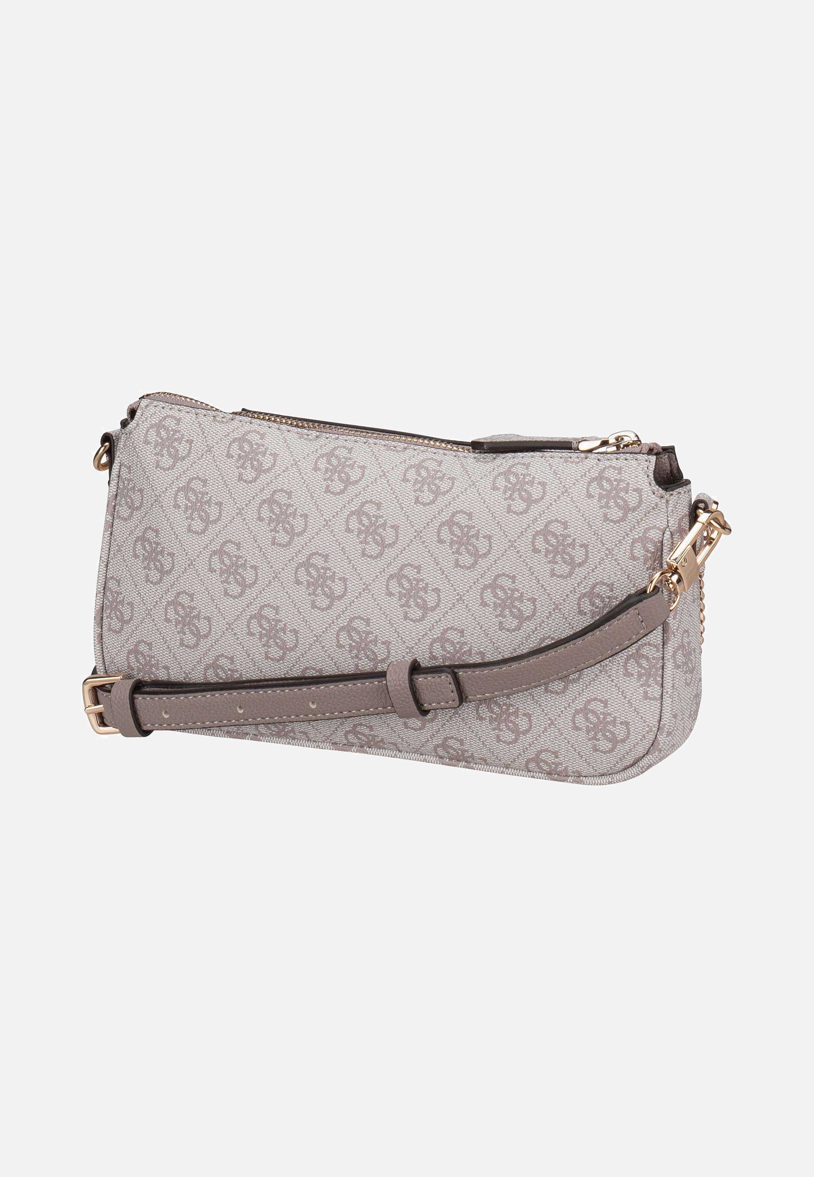 Guess Noelle II Double Pouch CB Logo 72710 Dark Taupe Crossbody Bag