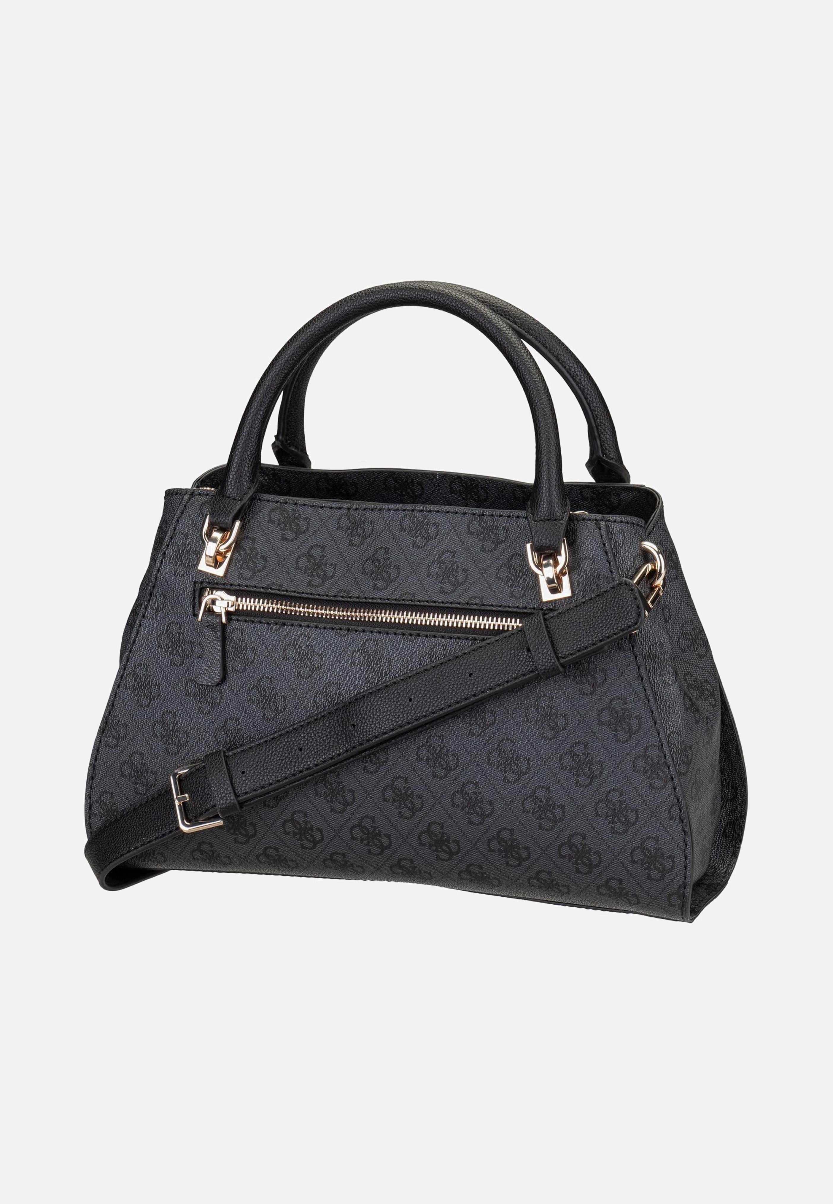 Guess - Noelle II Luxury SAT 72070 Logo Coal - Handle Bag | Women-Image