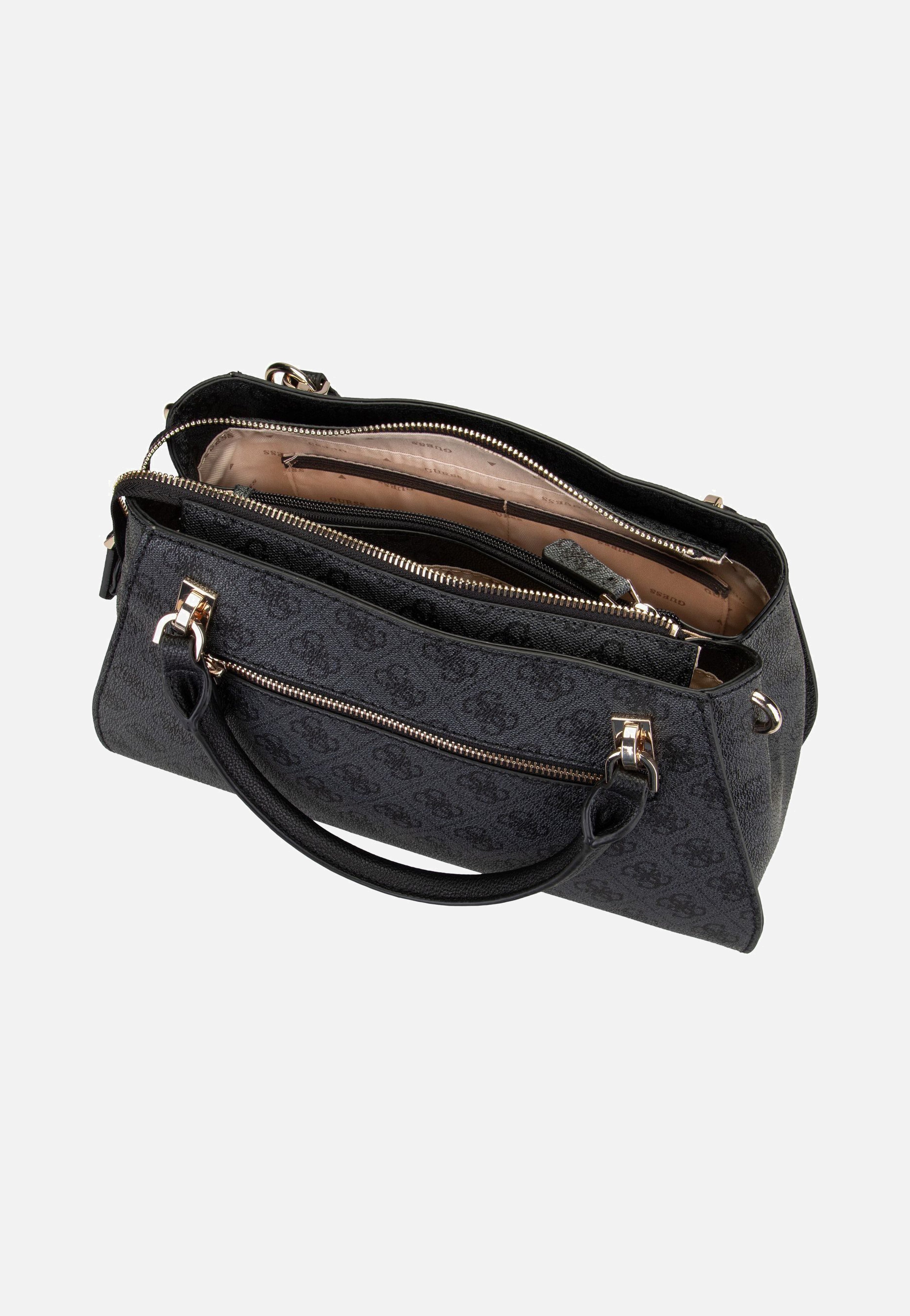 Guess Noelle II Luxury SAT 72070 Logo Coal Handle Bag