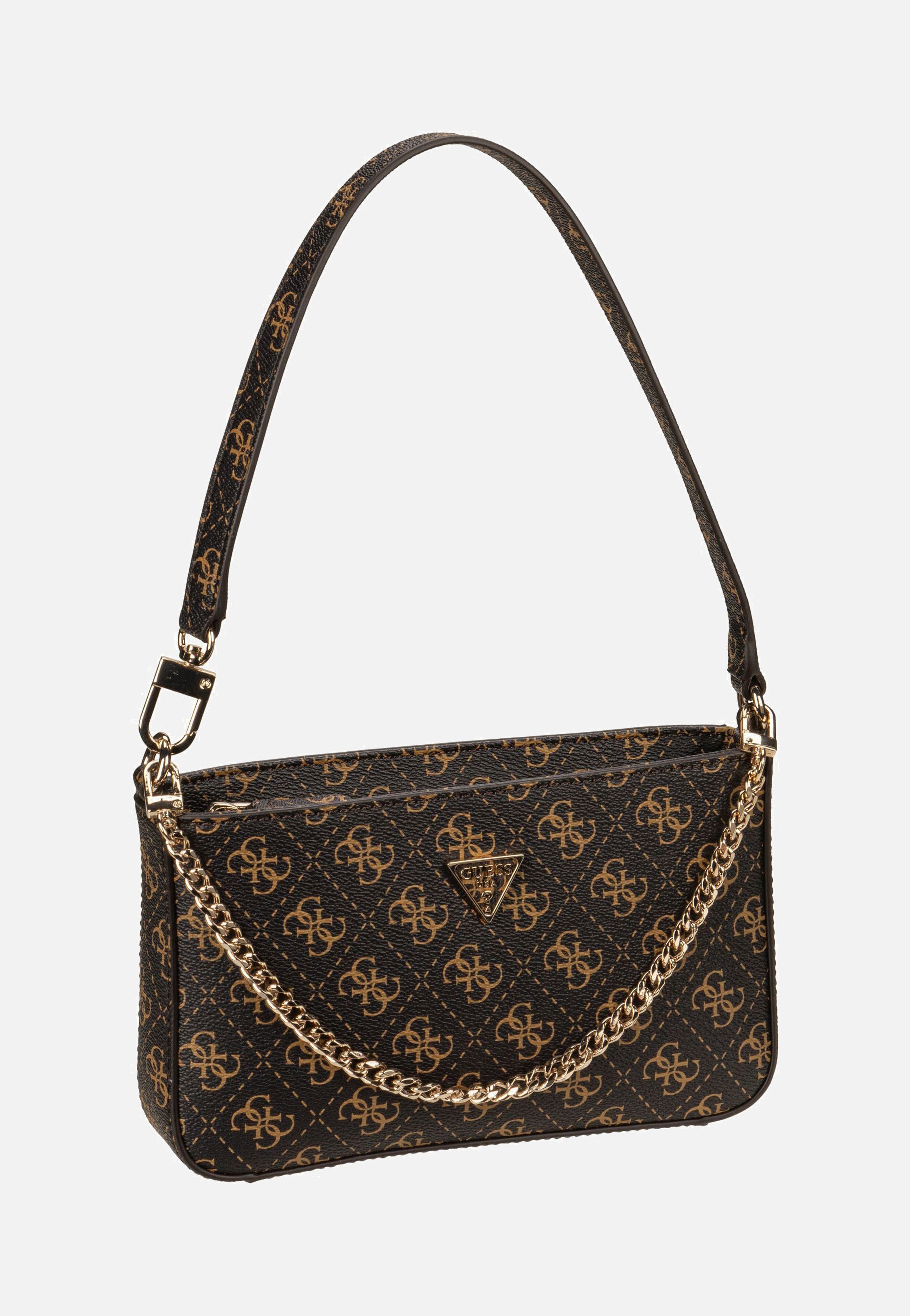 Guess - Noelle II Mini Top Zip SHB 72720 Logo Brown - Shoulder Bag | Women-Image