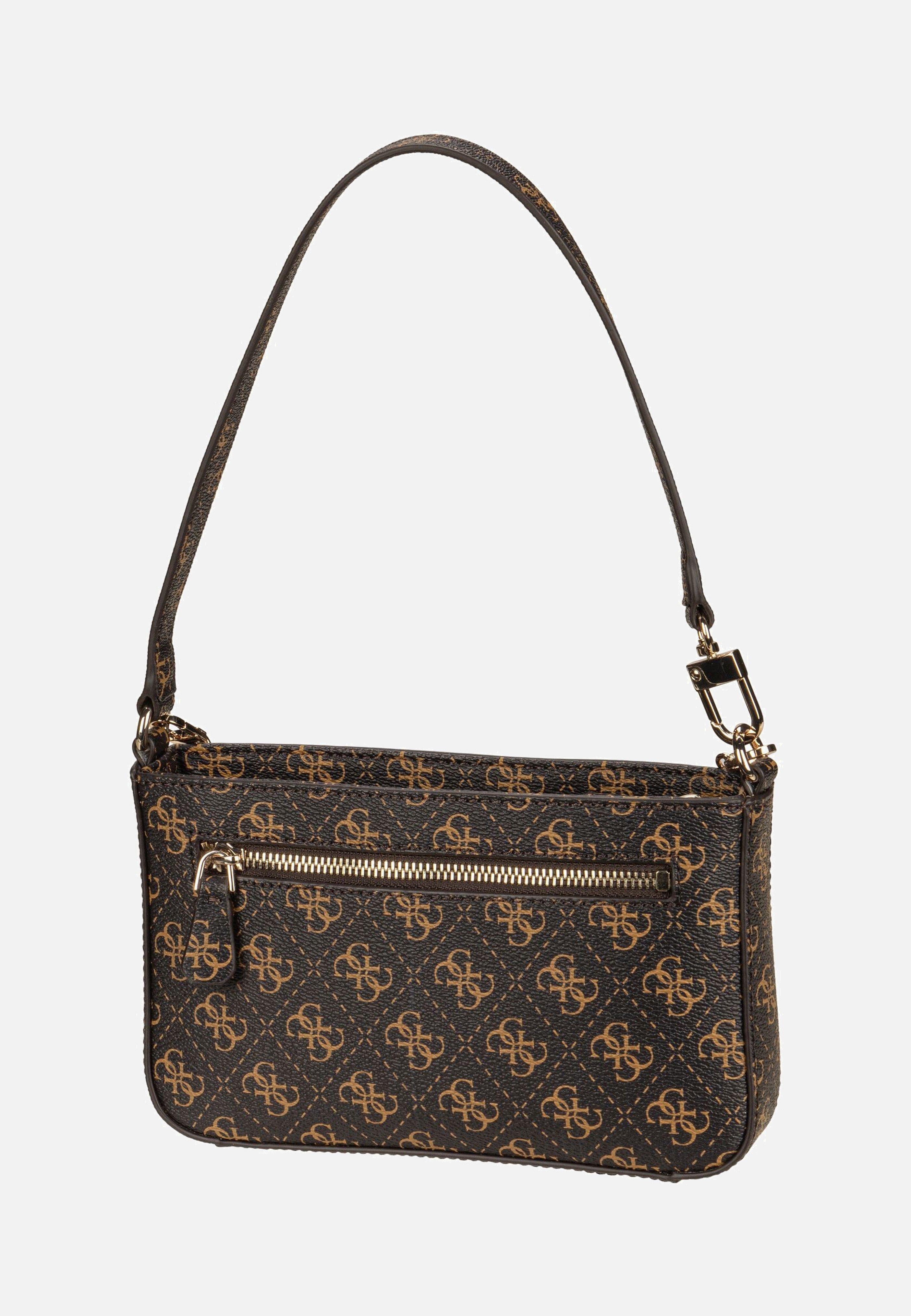 Guess - Noelle II Mini Top Zip SHB 72720 Logo Brown - Shoulder Bag | Women-Image