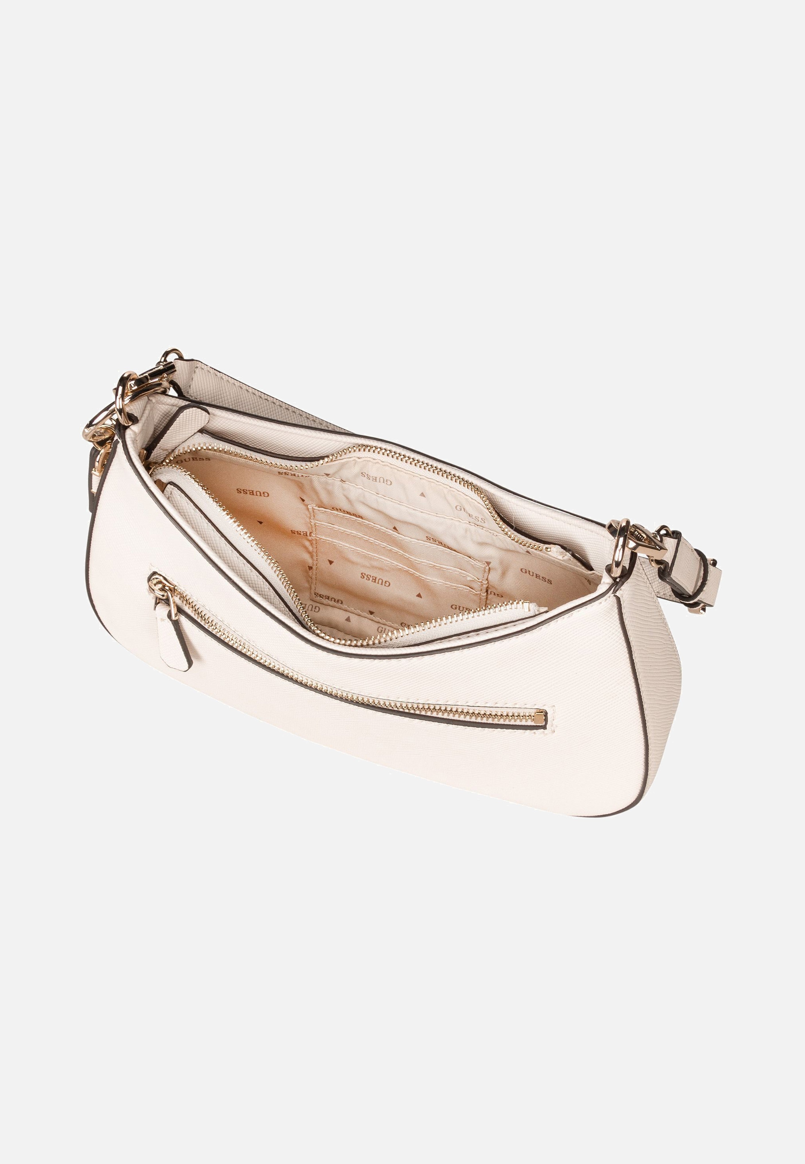 Guess - Noelle II Top Zip SHB 72180 Bone - Shoulder Bag | Women-Image