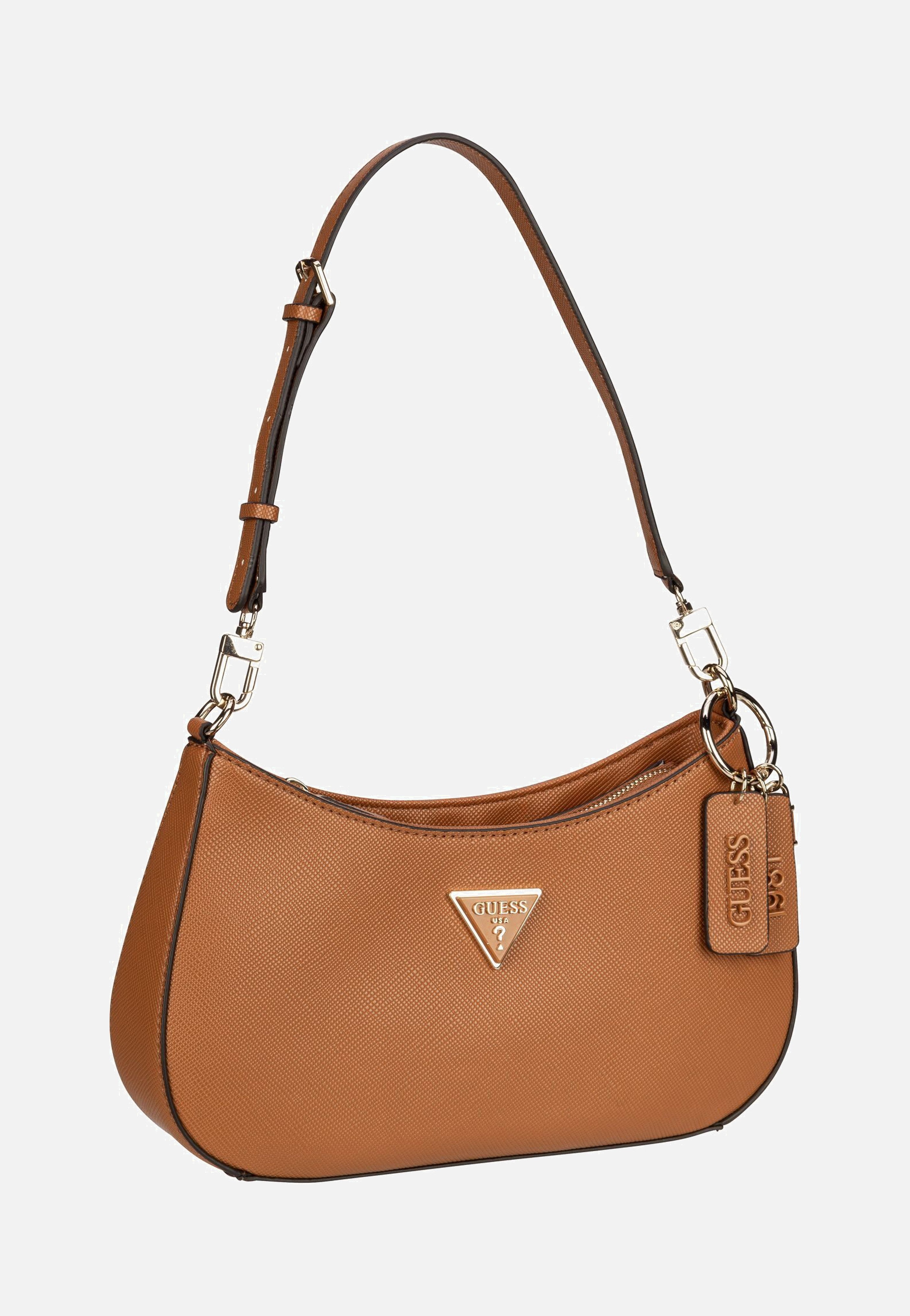 Guess Noelle II Top Zip SHB 72180 Light Cognac - Shoulder Bag | Sakoi