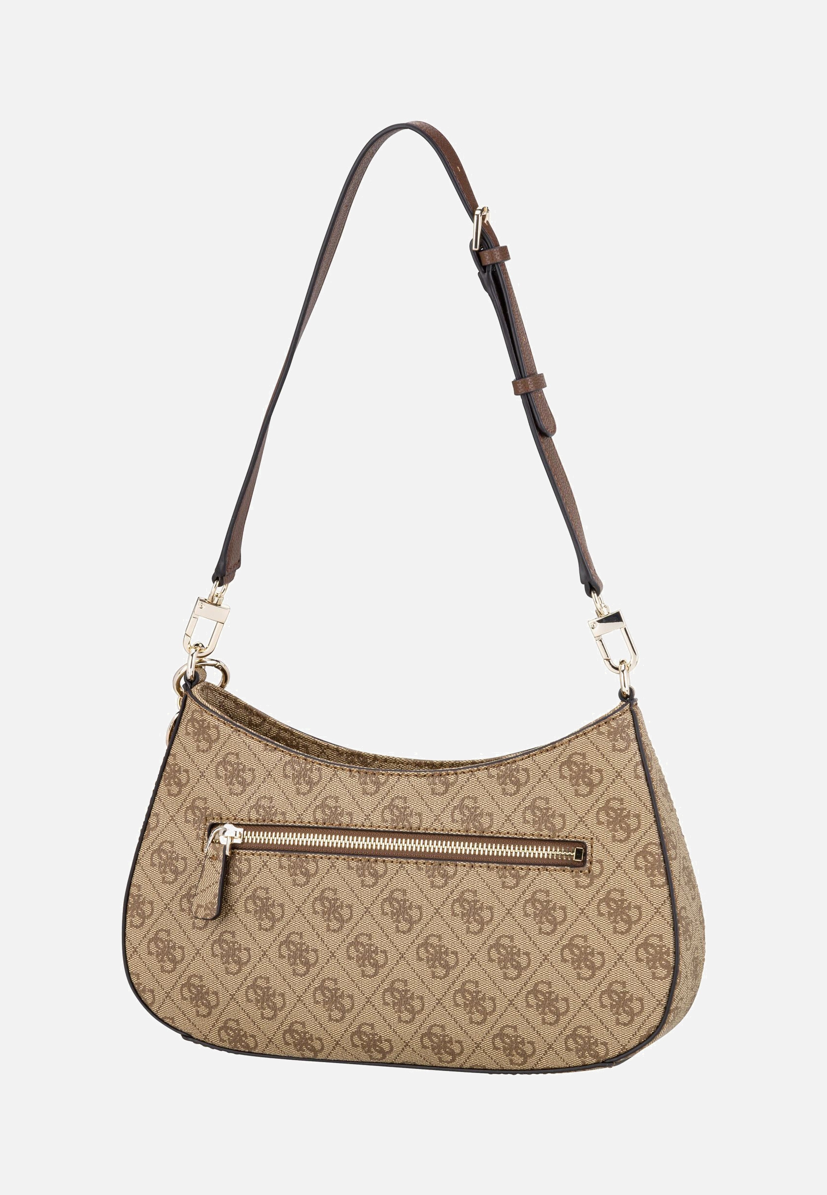 Guess - Noelle II Top Zip SHB 72180 Logo Latte/Brown - Evening Bag | Women-Image