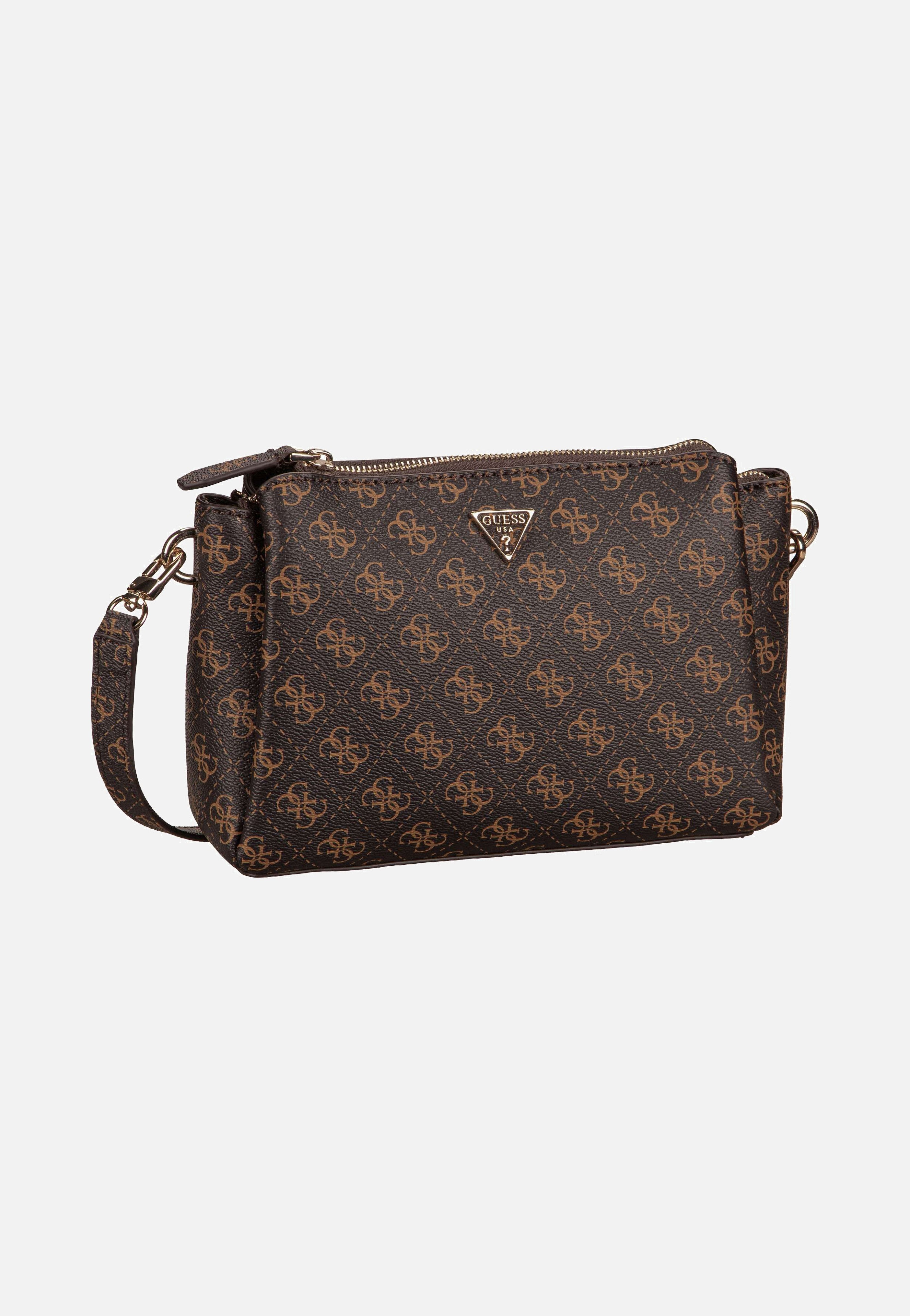 Guess - Noelle II Tri Comp CB 72120 Logo Brown - Crossbody Bag | Women-Image