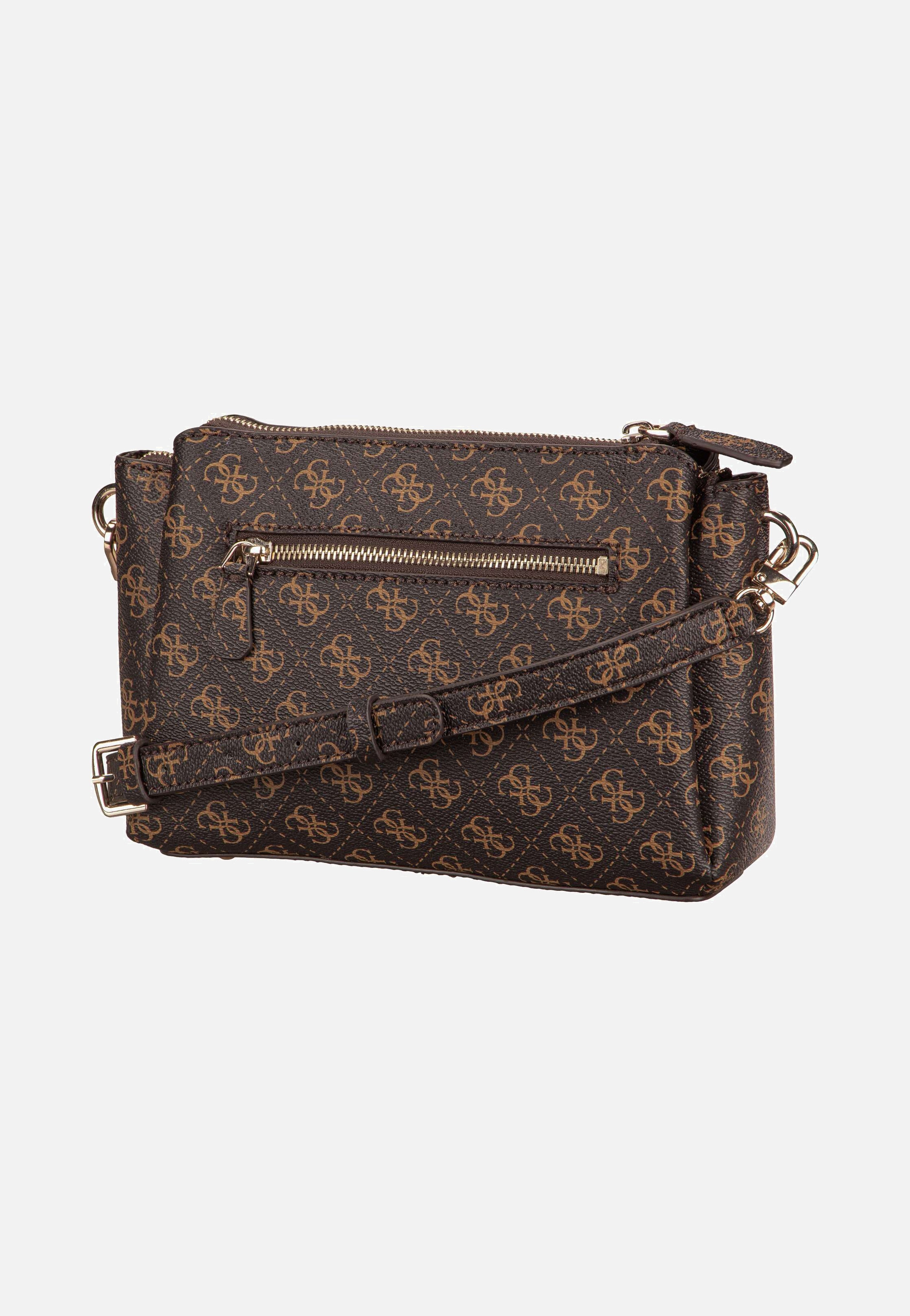 Guess - Noelle II Tri Comp CB 72120 Logo Brown - Crossbody Bag | Women-Image