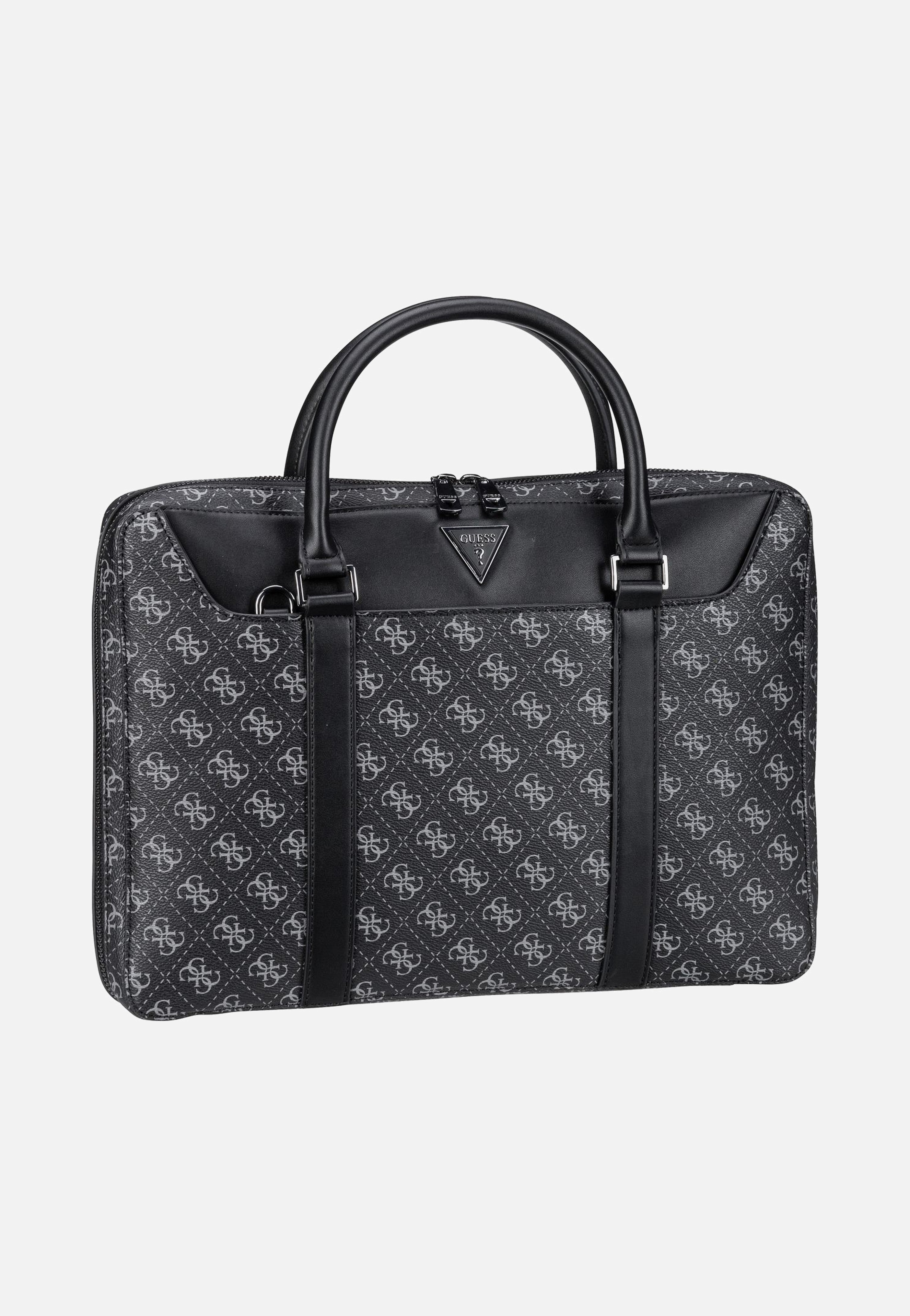 Guess Vezzola Eco Document Case Dark Black Briefcase