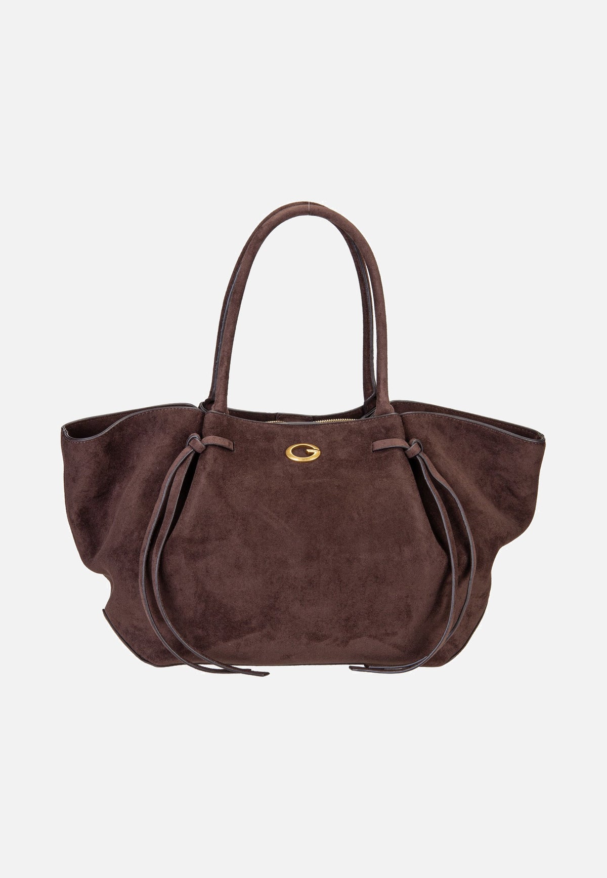 Guess Allegra Girlfriend Suede 37230 Espresso Bolsa de mano