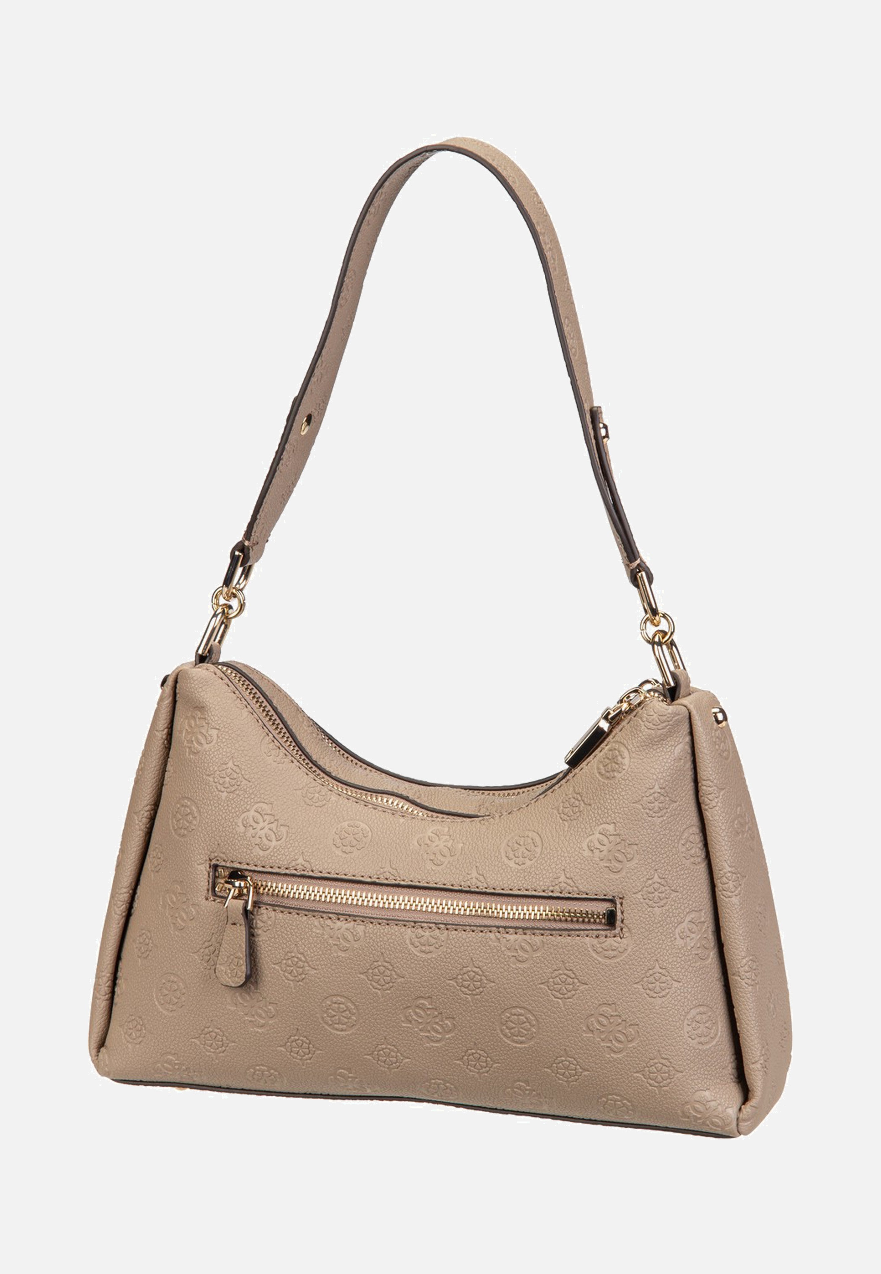 Guess Anise Double Zip 16180 Dark Oak Shoulder Bag