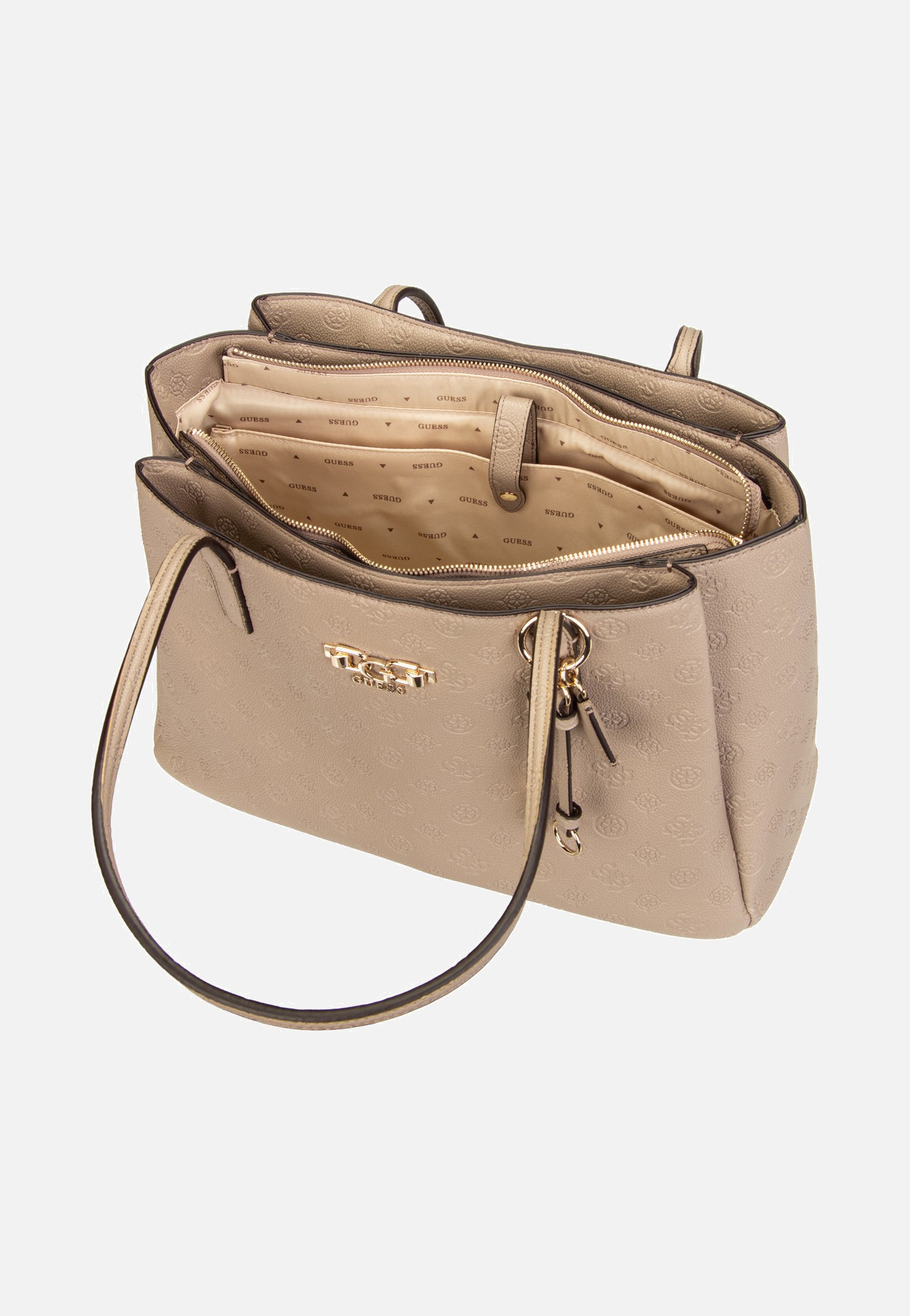 Guess Anise Multi Comp Tote Dark Oak Shopper