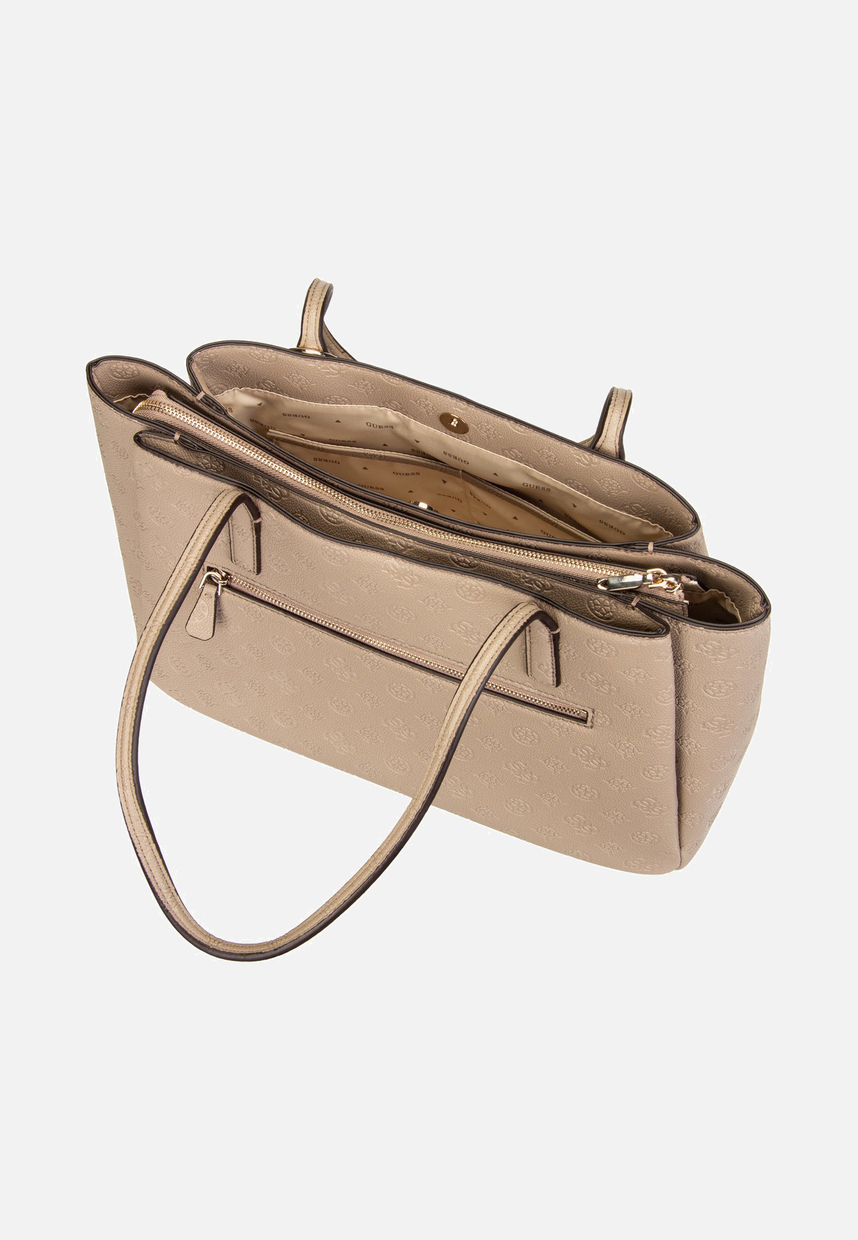 Guess Anise Multi Comp Tote Dark Oak Shopper