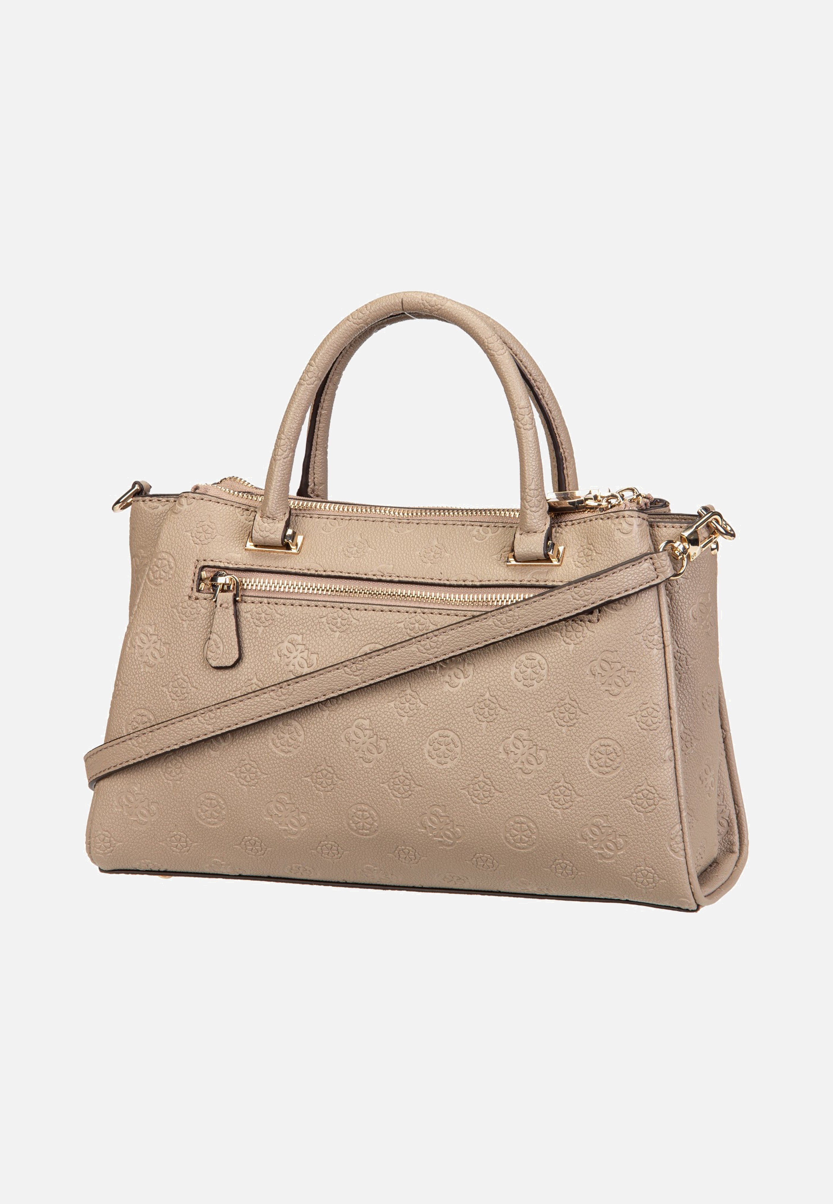 Guess Anise Triple Comp Satchel Dark Oak Satchel
