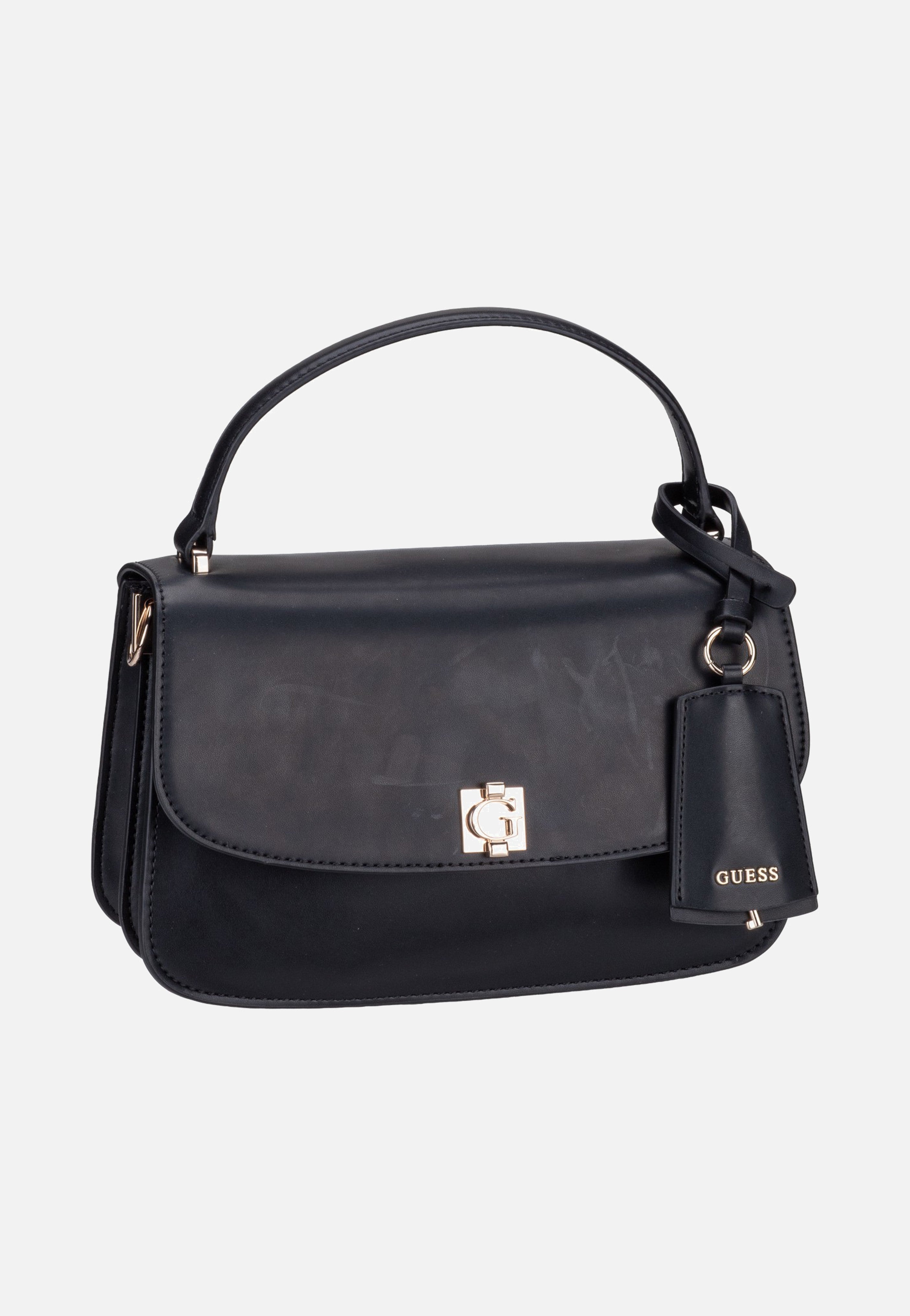 Guess Audrey Convertible Flap 34210 Black Handle Bag