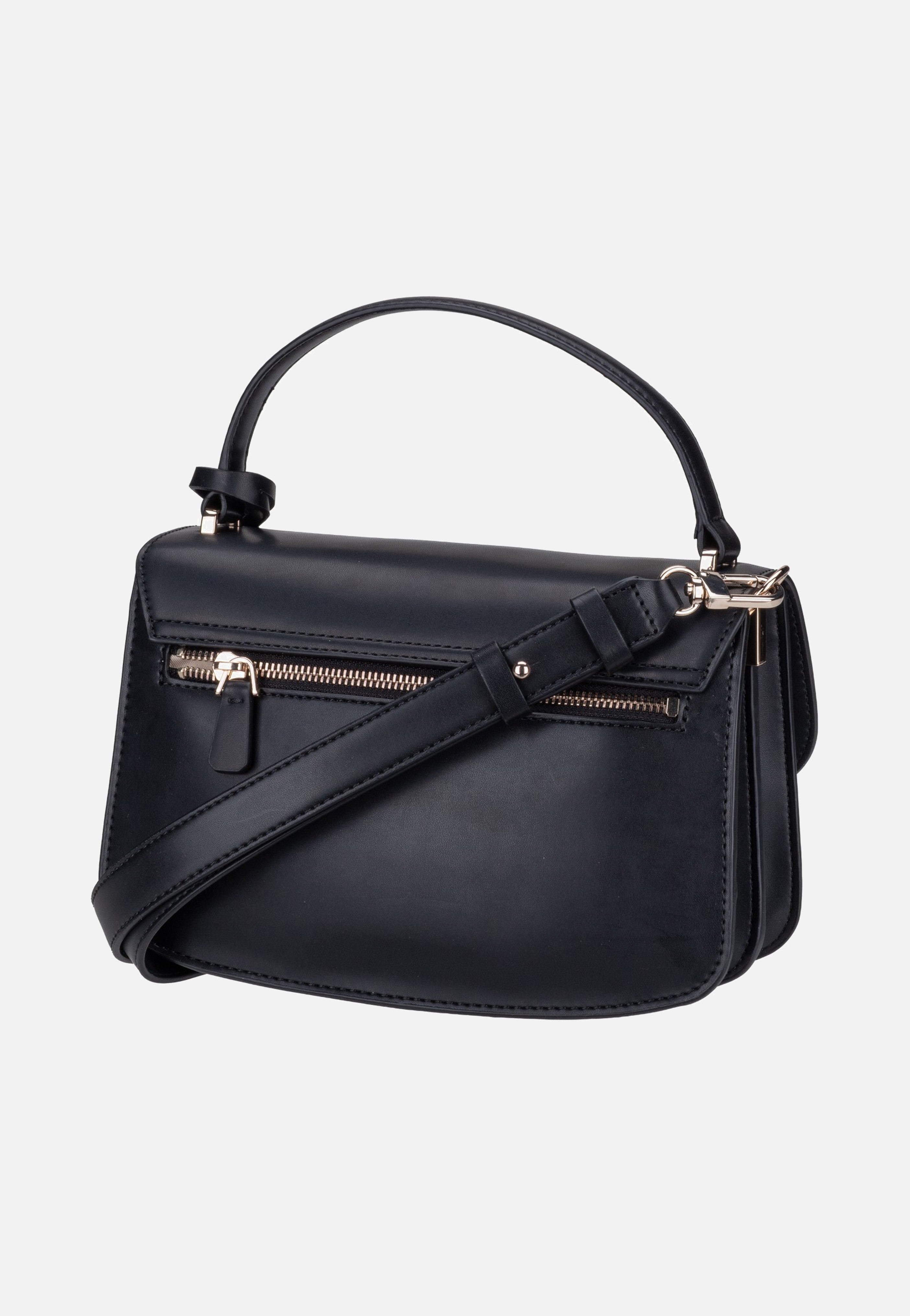 Guess Audrey Convertible Flap 34210 Black Handle Bag
