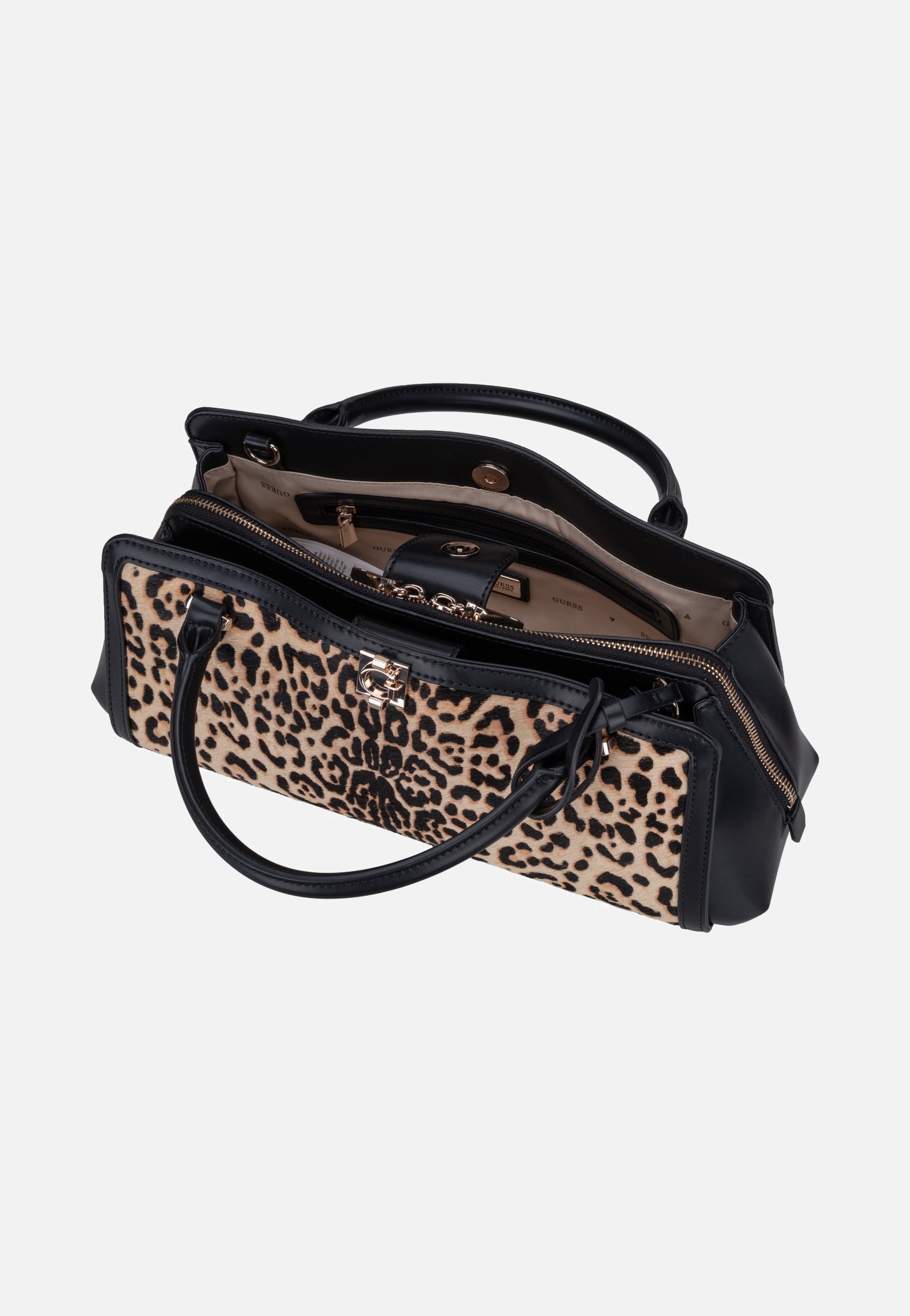 Guess Audrey Small Girlfriend 34060 Leopard Handle Bag