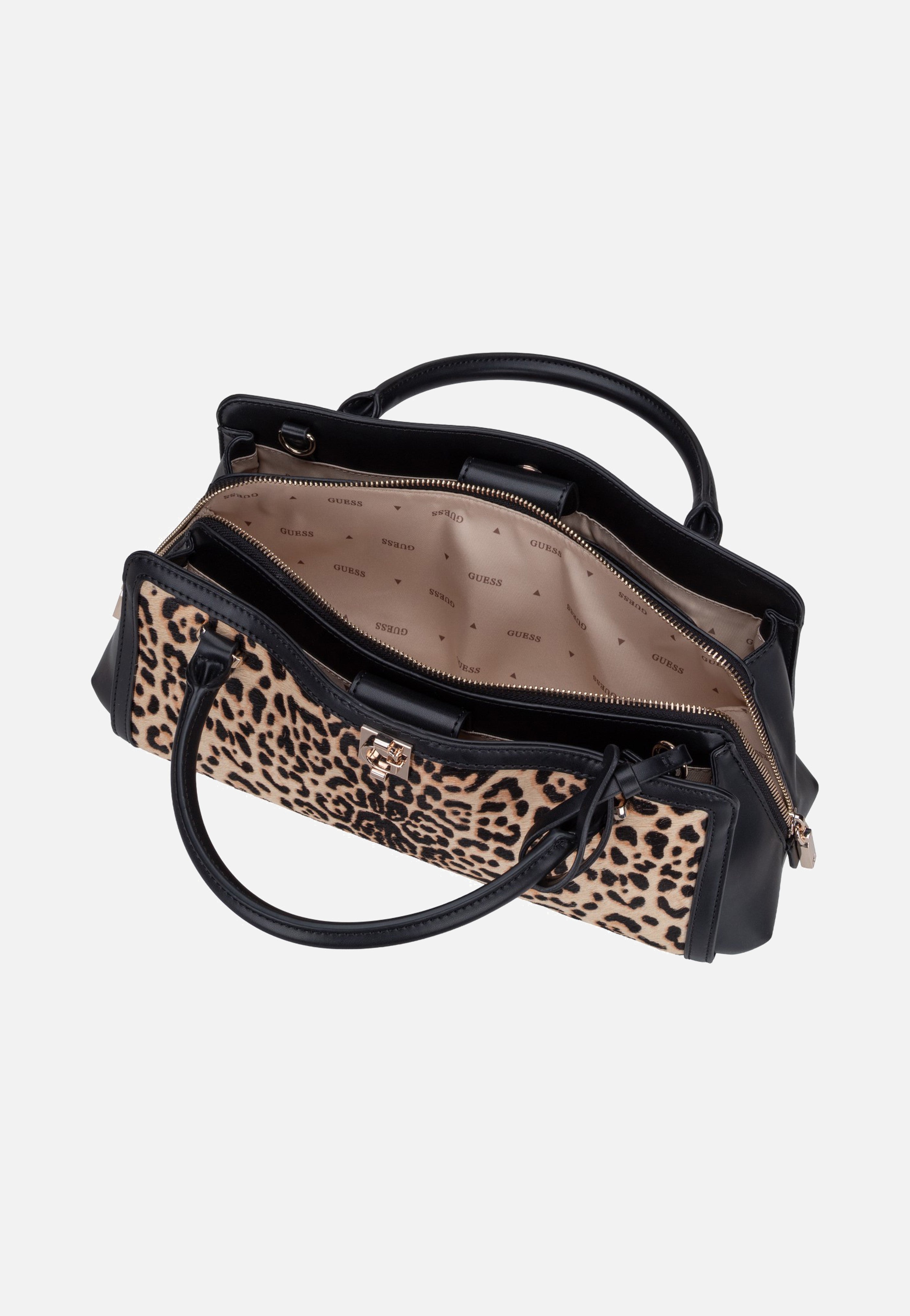 Guess Audrey Small Girlfriend 34060 Leopard Handle Bag