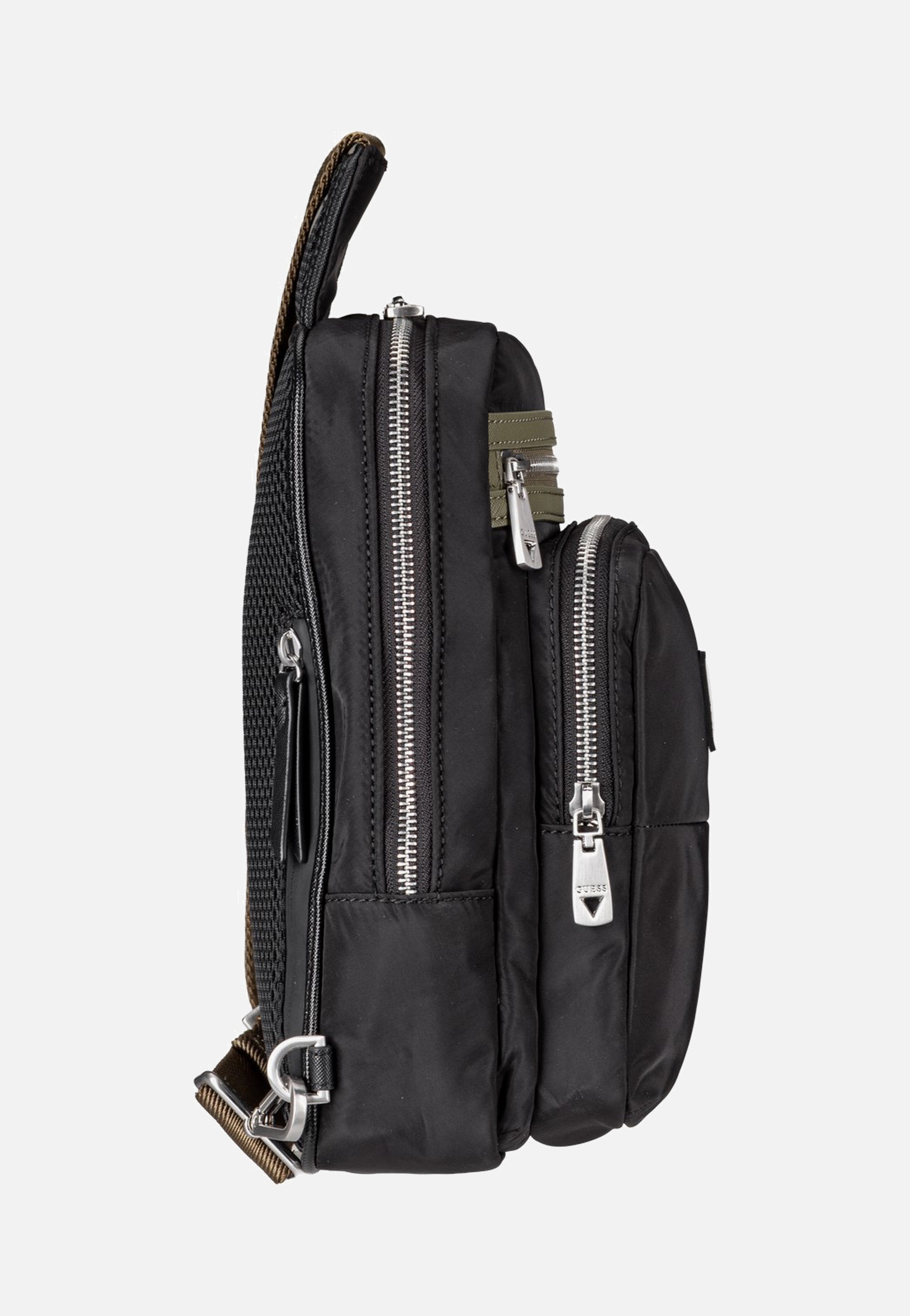 Guess Berlin Multipocket Crossover Black Crossbody Bag